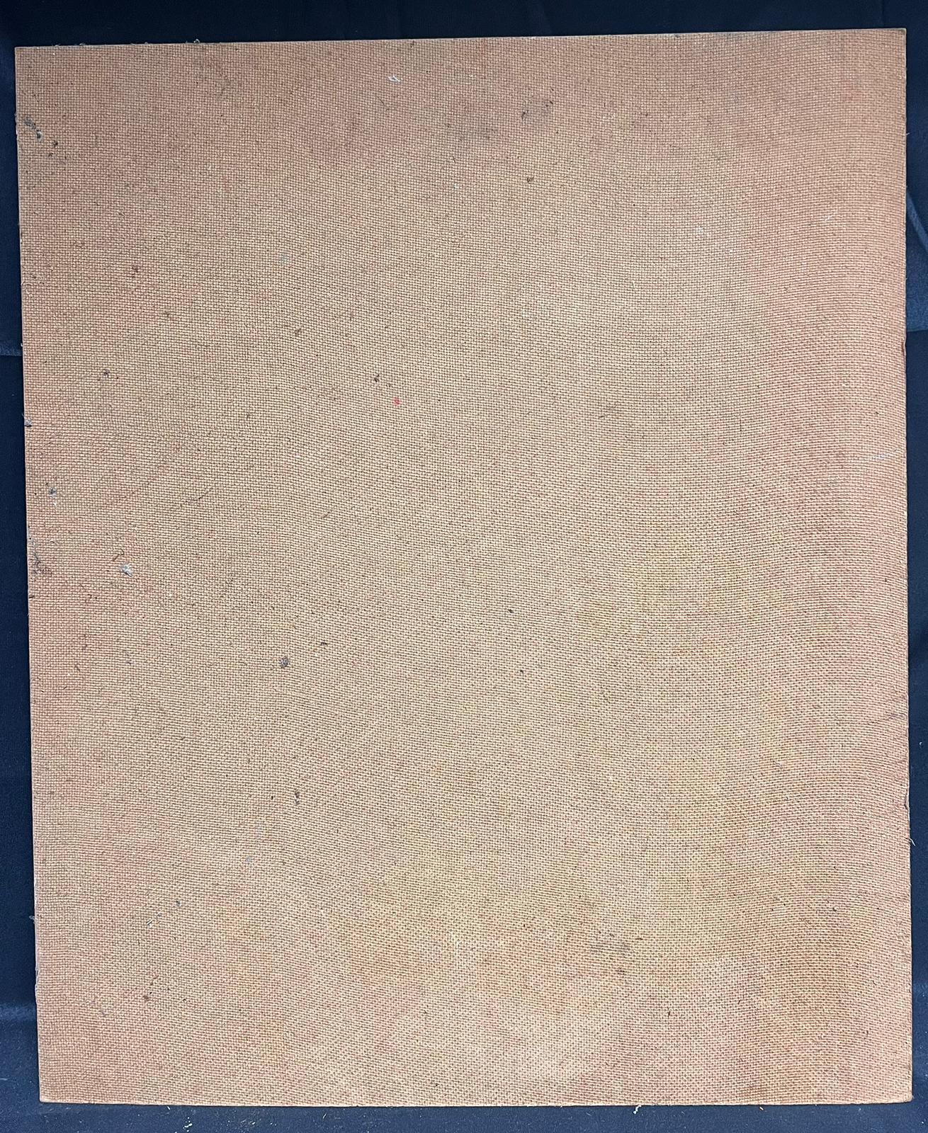 Französisches abstraktes Ölgemälde in wirbelnden Farben, 1960er Jahre, großformatiges Original (Moderne), Painting, von French School