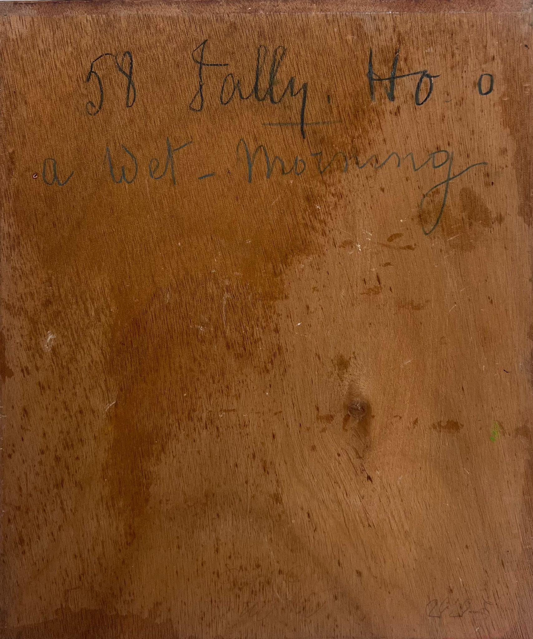 Tally Ho! Huntsman & Hounds Hunting through Woodlands Signed Antique Oil Paint For Sale 1