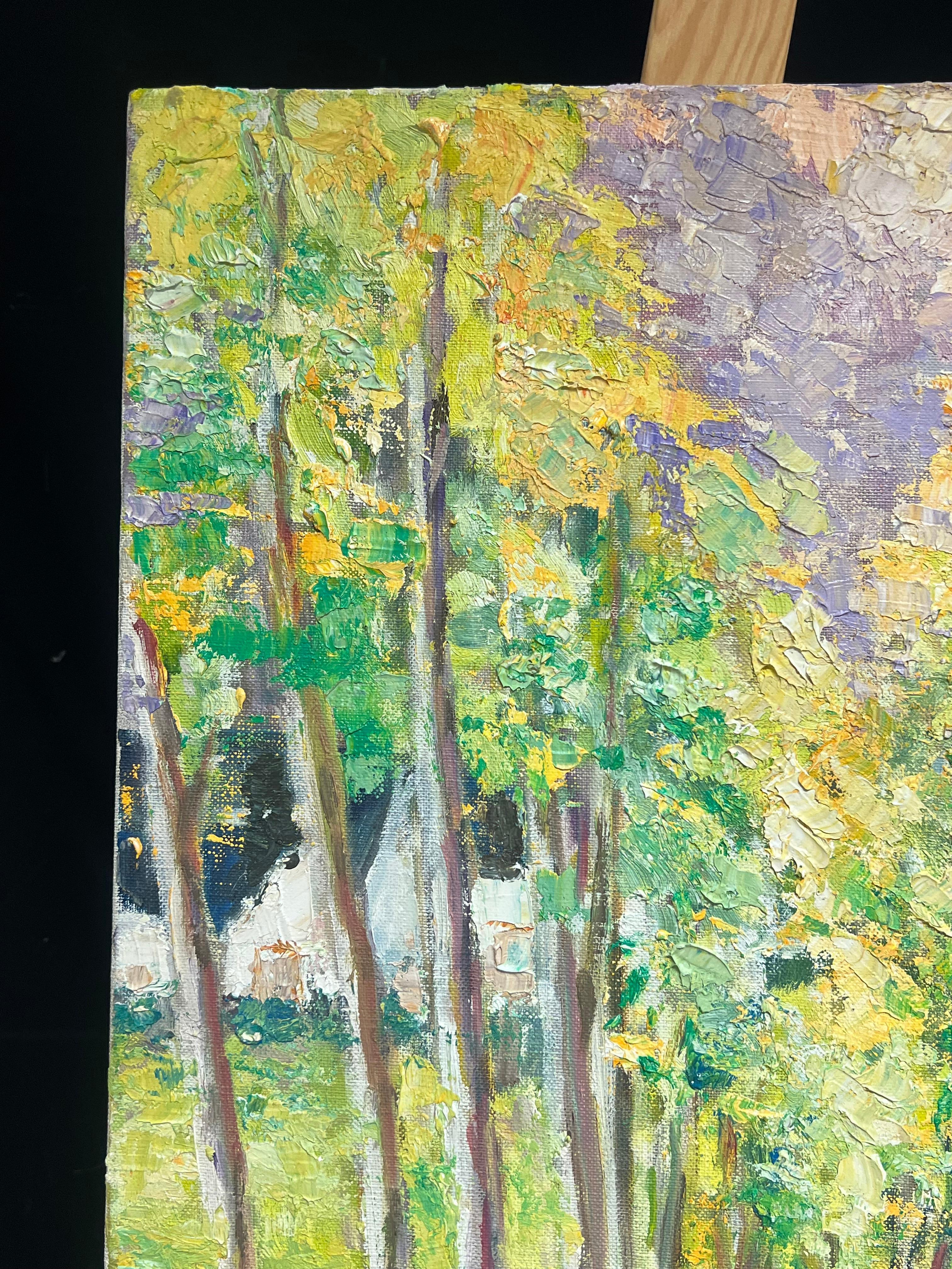 Figura al óleo postimpresionista francesa pintada al Impasto por Watermill en venta 5