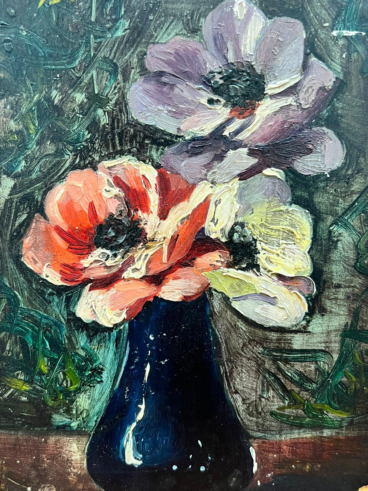 Artist/ School: French School, signed and dated 1924

Title: Vase de Fleurs

Medium: oil on board

Size: 6 x 4.5 inches

Provenance: private collection

Condition: The painting is in overall very good and sound condition, shabby round the edges but