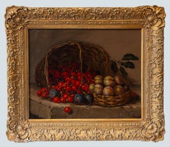Still Life with Cherries and Plums, French School 20th century