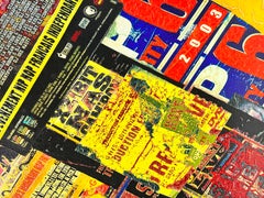 Contemporary French Pop Art Collage Artwork, signed