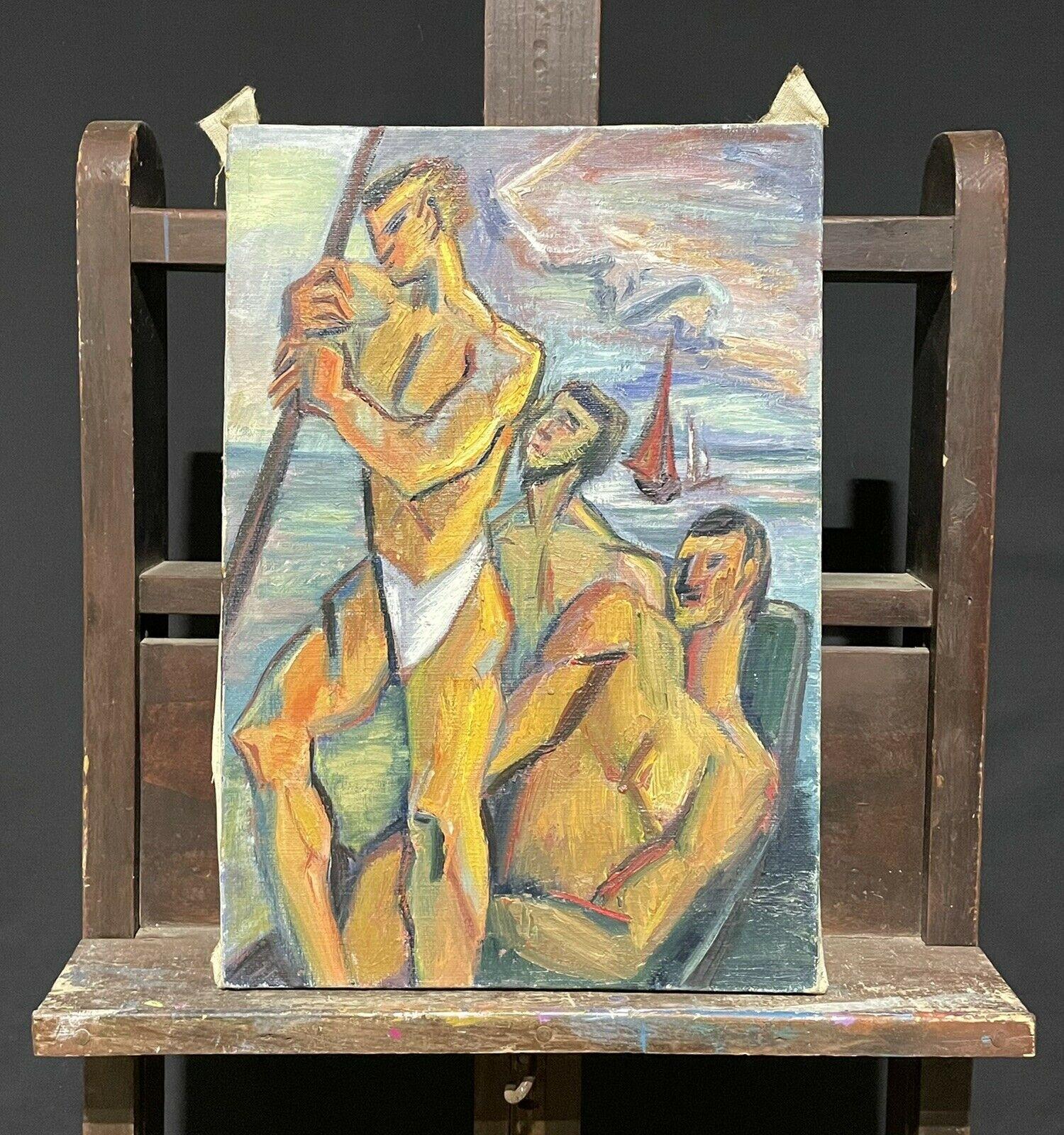 men fishing nude