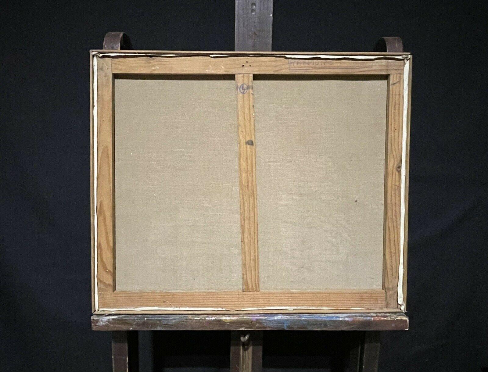 Pittura ad olio cubista firmata della metà del XX secolo - Bella composizione in vendita 1