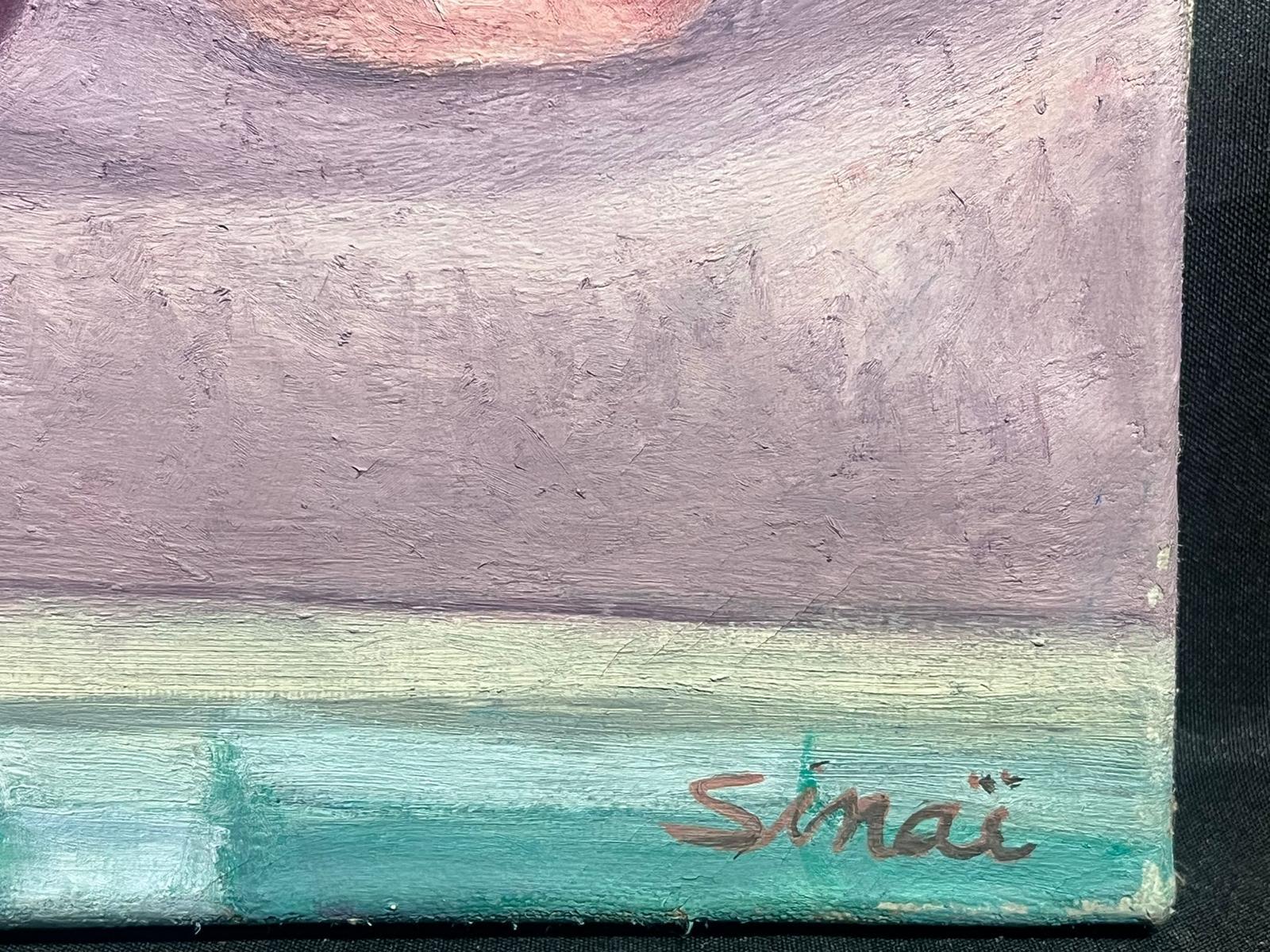 signed Sinai
French Post-Impressionist School, late 20th century
signed oil painting on canvas, unframed
canvas: 15 x 18 inches
inscribed verso
provenance: private collection
condition: very good and sound condition 
