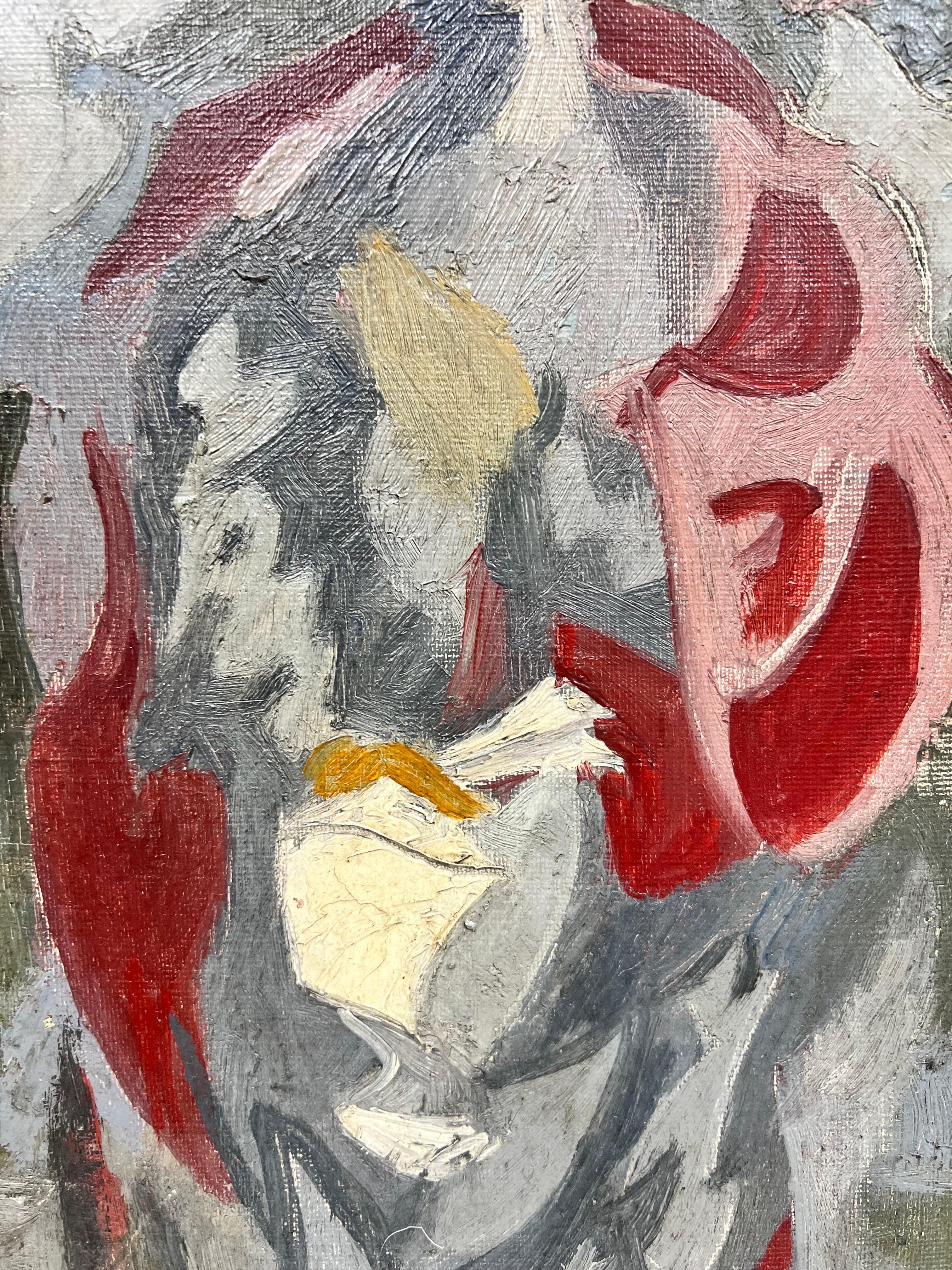 Abstract Figure
French Modernist, circa 1950's
oil on canvas
16 x 8.5 inches
provenance: private collection, France
The painting is in good and presentable condition.
