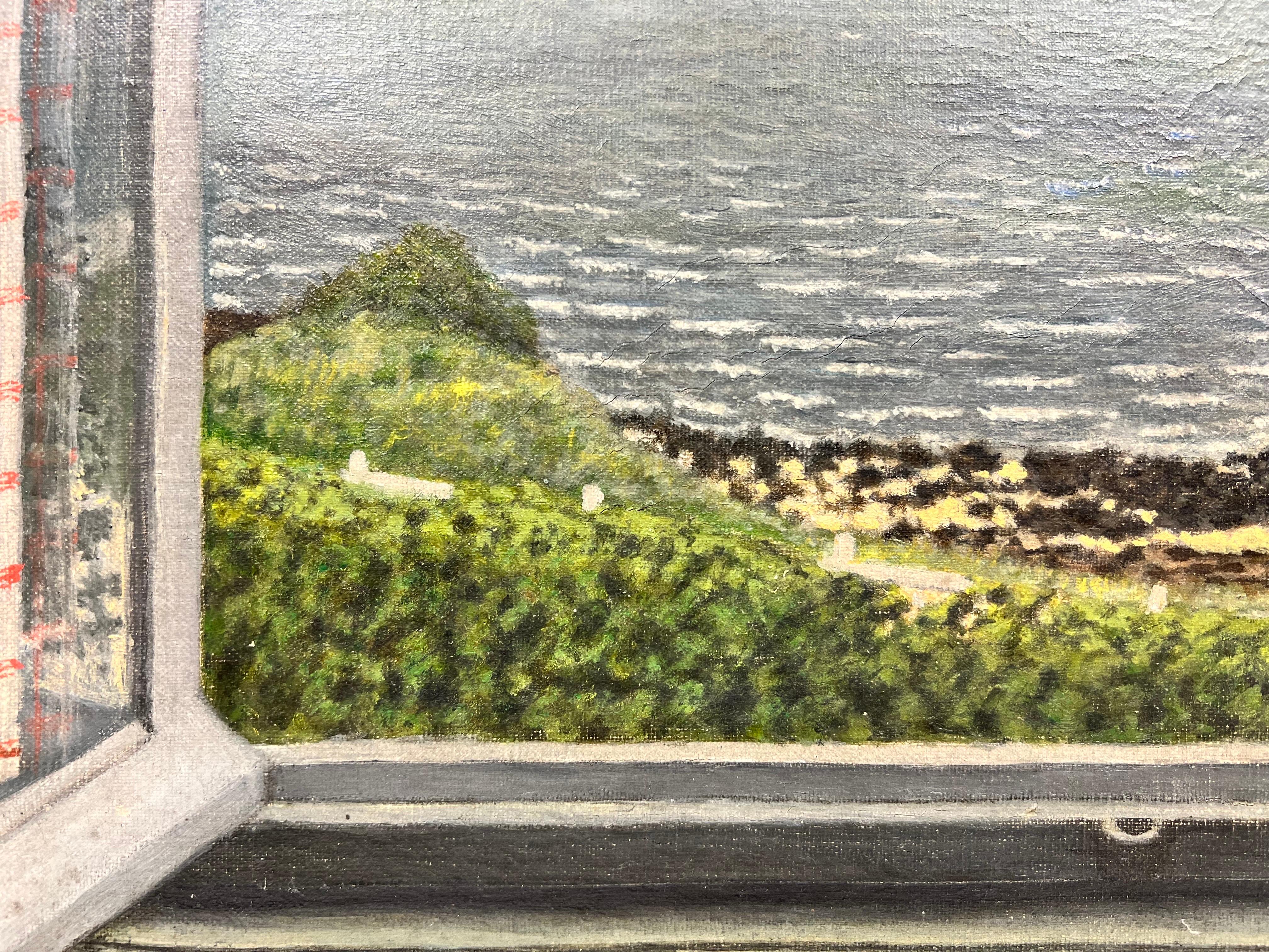 French Room de mediados de siglo con vistas al mar, la playa y los veleros 3