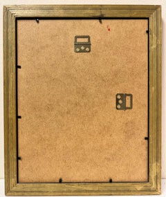 Modern French Colorist Signed Painting Provence Landscape with Trees & Houses