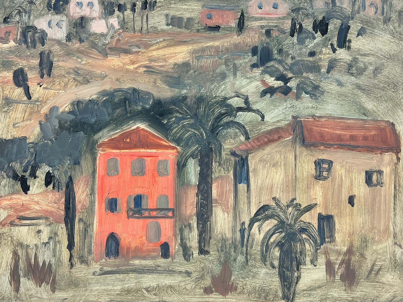 Artist/ School: French School, mid 20th century, follower of Henri Matisse

Title: The Pink House. 

Medium: oil on board, framed

Framed: 22.5 x 25.5 inches
Painting: 15 x 18 inches

Provenance: private collection, France

Condition: The painting
