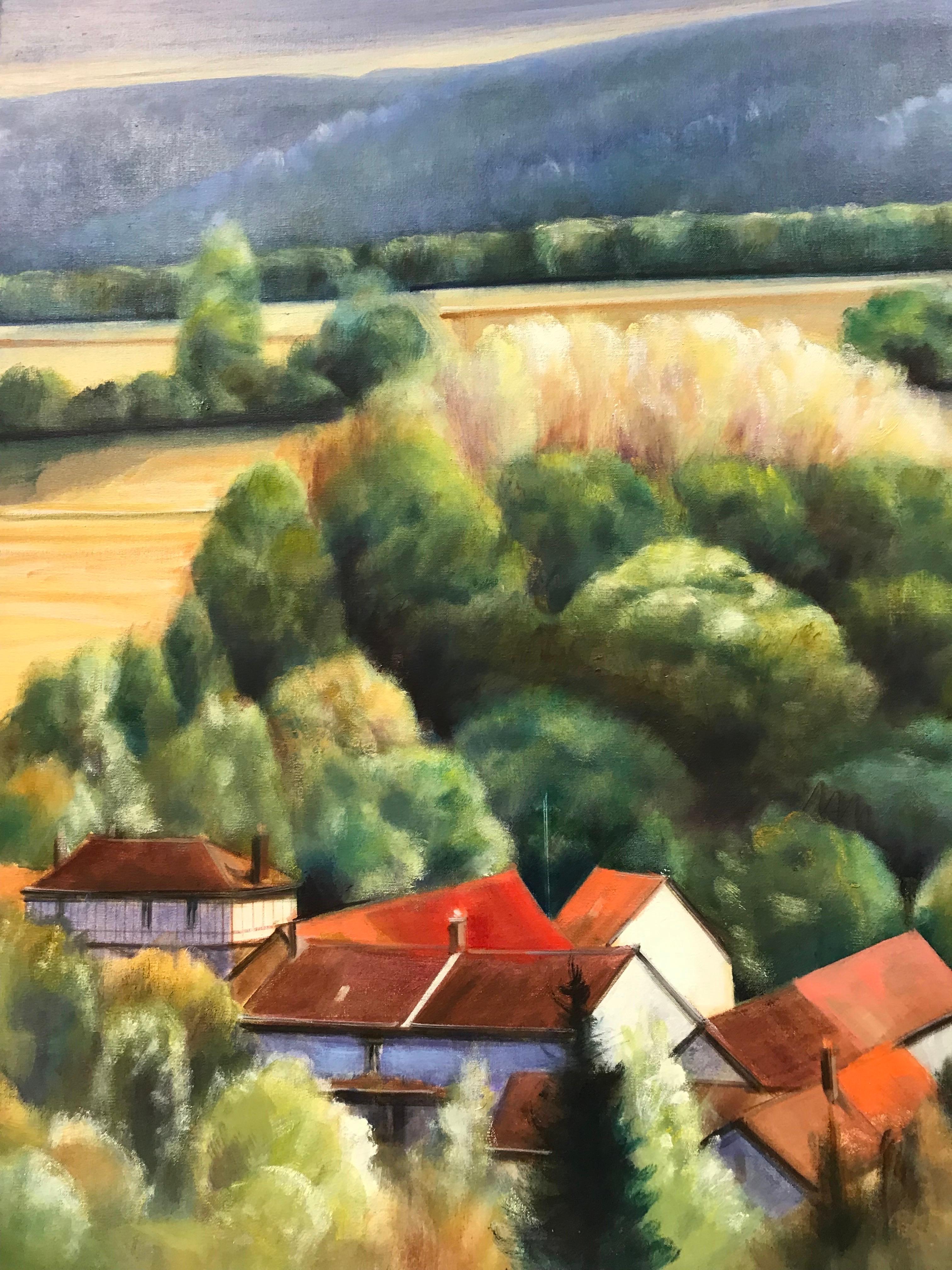 Artist/ School: French School, indistinctly signed, dated 2006

Title: titled verso, landscape showing the valley at Giverny

Medium: oil painting on canvas, unframed, signed

canvas: 23.5 x 29 inches

Provenance: private collection,