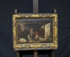 The Farmers Stable, Victorian Oil Painting