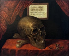 17th Century Memento Mori Vanitas Skull Old Master Oil Ex-Christie’s