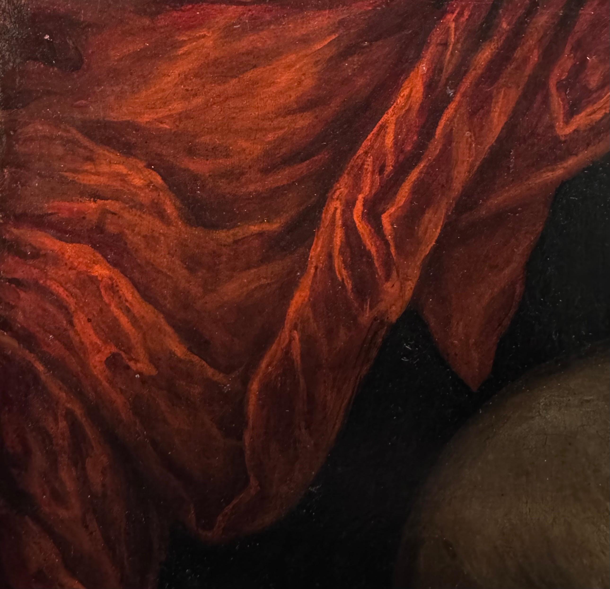 Memento Mori Vanitas Crâne du 17ème siècle Huile de Maître Ancienne Ex-Christie's en vente 1