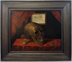 17th Century Memento Mori Vanitas Skull Old Master Oil Ex-Christie’s