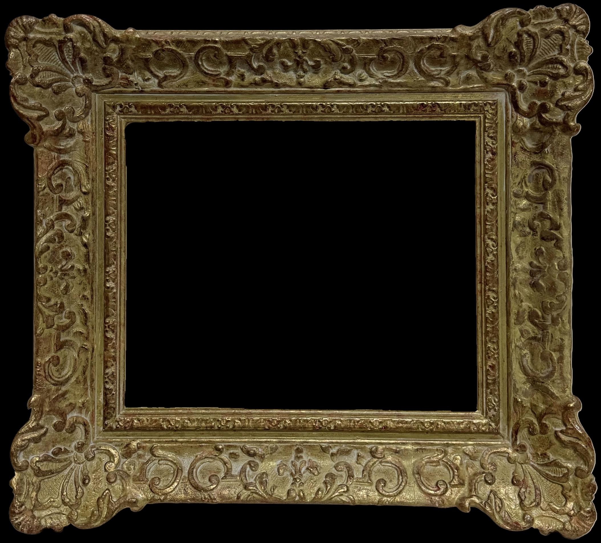 French Rococo Style Giltwood Picture Frame Decorative Wall Art Frame - Mixed Media Art by French School