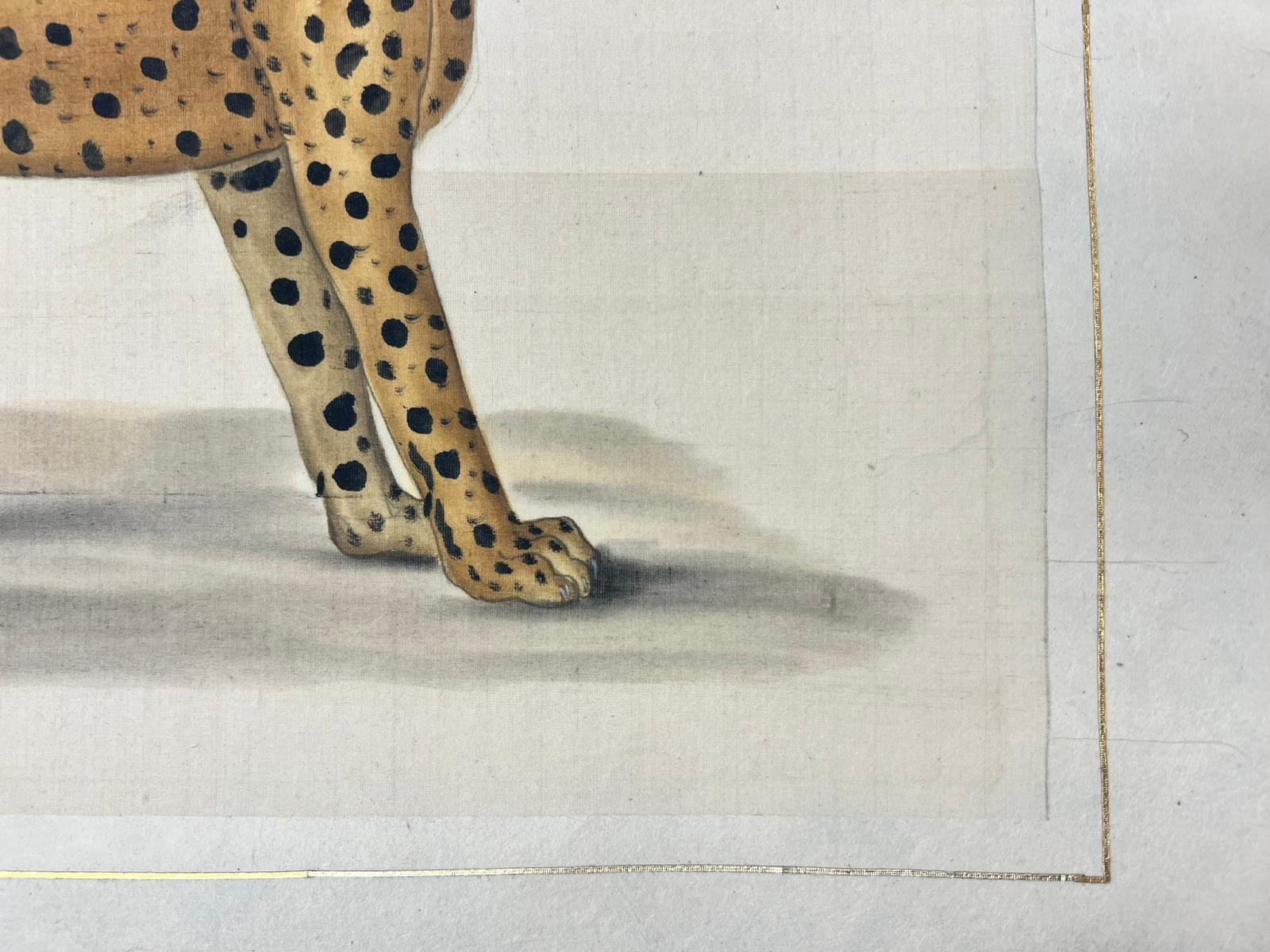 Il Gattopardo, dipinto originale firmato del XIX secolo in Francia 3