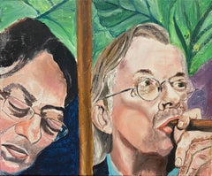  French Oil - Portraits of Cigar Smokers