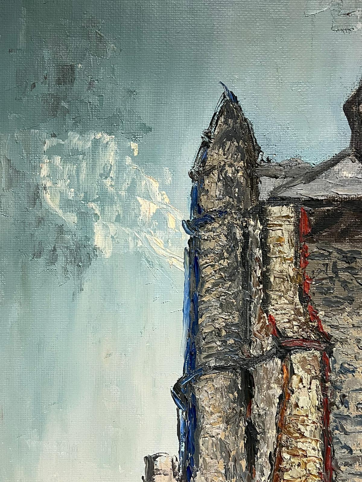 The Stone Church Building
French Post Impressionist, circa 1960's period
oil on board, unframed
board: 28.5 x 20 inches
provenance: private collection, France
condition: very good and sound condition