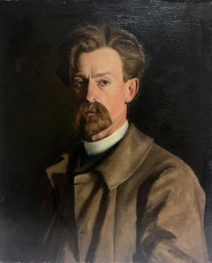 Late 19th Century French Impressionist Portrait of a Gentleman Fine Quality Oil