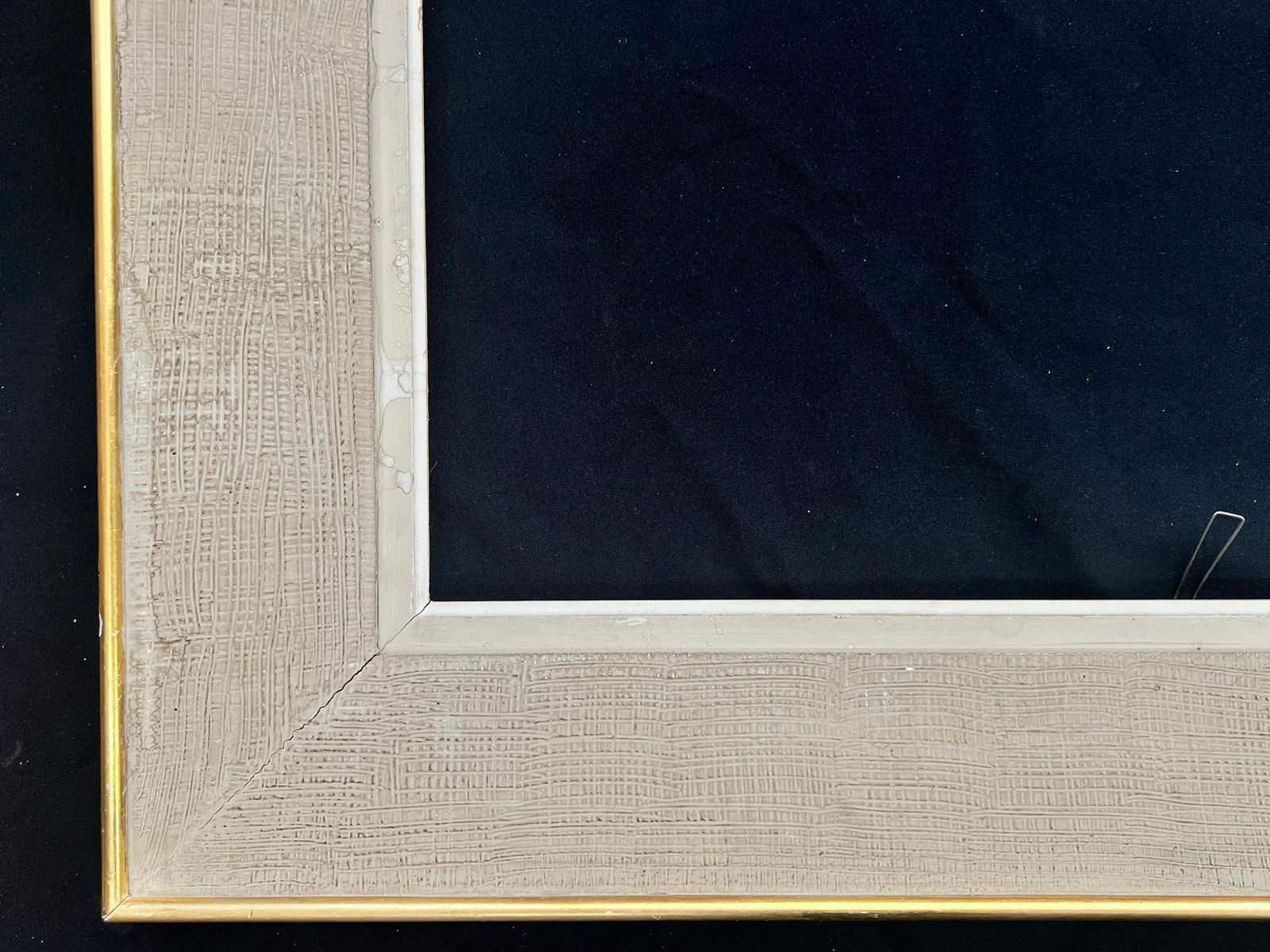 Cadre de tableau français du milieu du siècle, original des années 1950, idéal pour la peinture / le miroir - Marron Landscape Painting par French School 