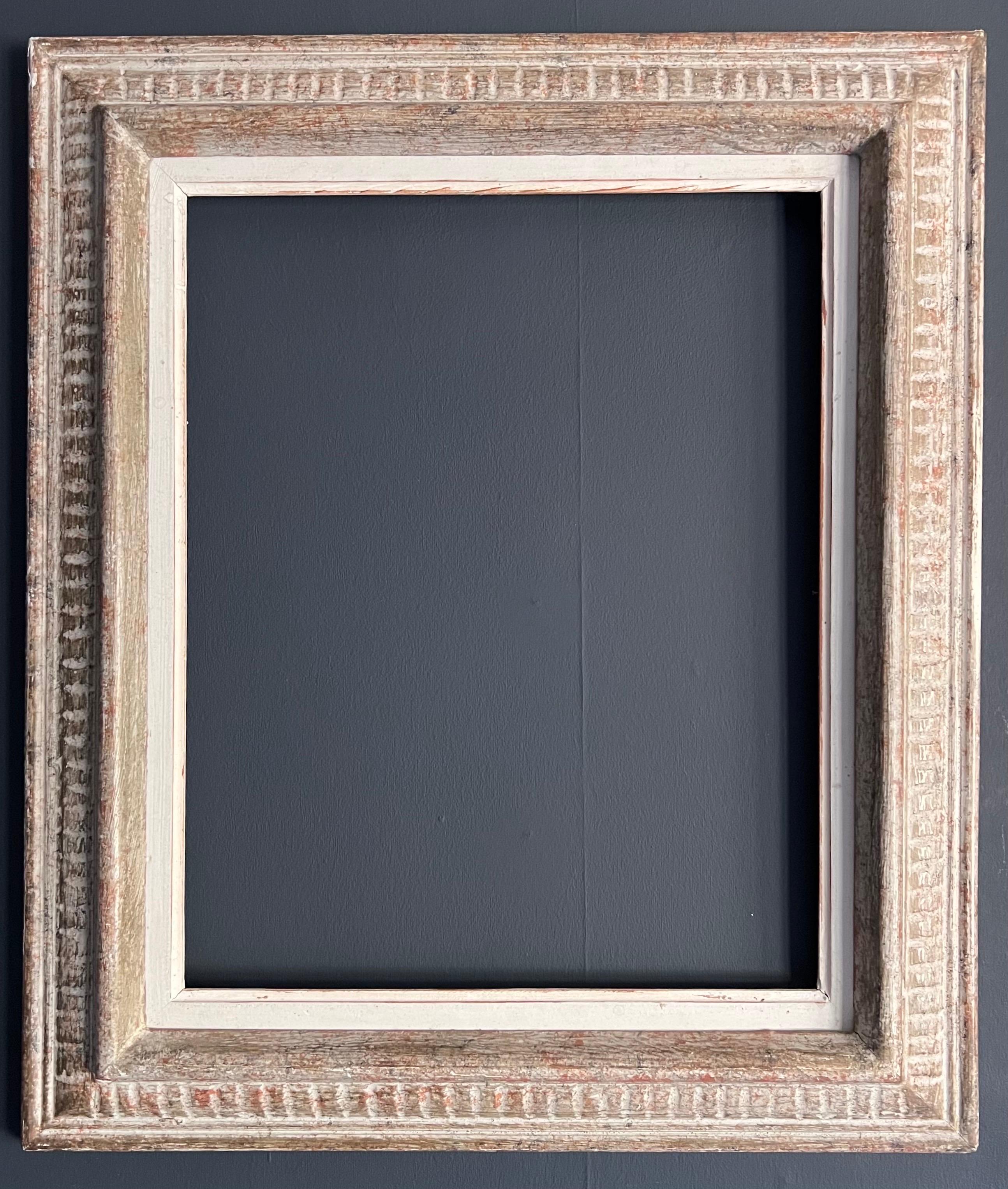 Mid Century French Picture Frame original Montparnasse Period Shabby Chic - Painting by French School 