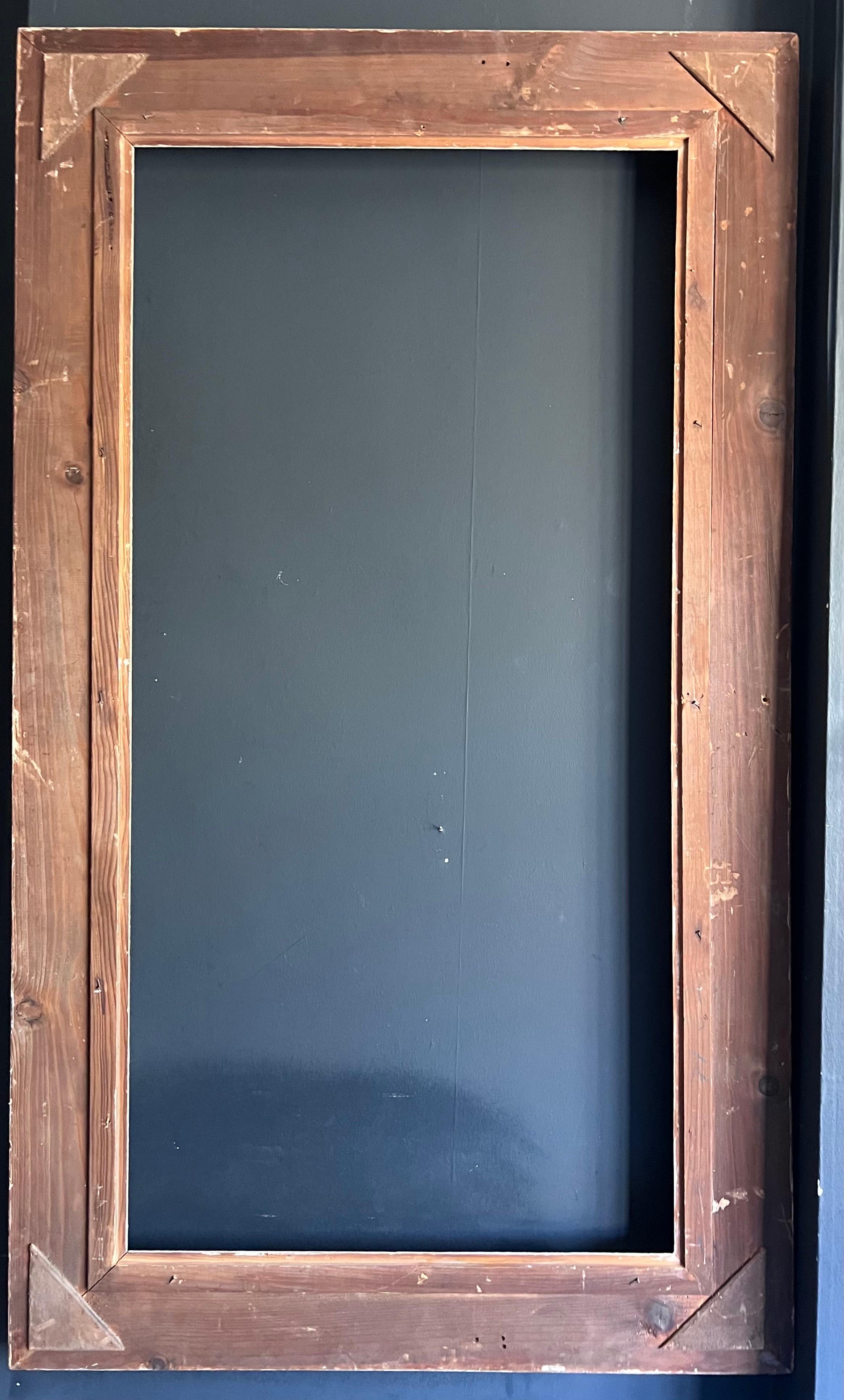 Français, milieu du 20e siècle
Cadre en bois et en plâtre
Dimensions intérieures (pour le tableau ou le miroir) : 23.5 x 46.75 pouces
Dimensions extérieures globales : 33 x 56.5 pouces
Collectional : d'une collection à Paris.
Condit : tous les