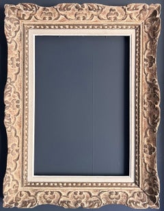 Französischer Bilderrahmen aus der Mitte des Jahrhunderts, original Montparnasse-Periode, Shabby Chic