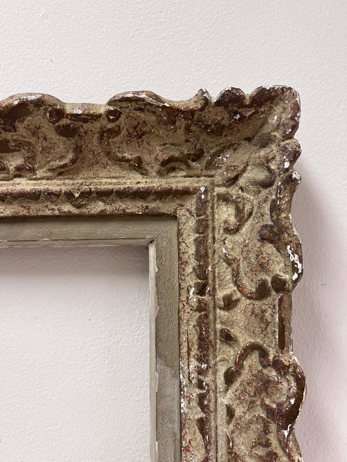 Montparnasse Paris Mid Century French Picture Frame original beautiful patina - Painting by French School 