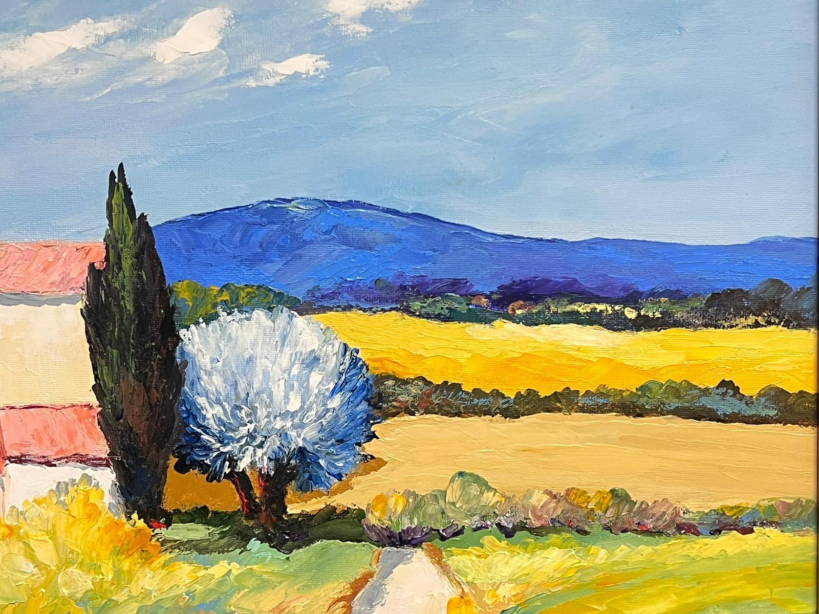 The Little House in Provence Signed Original French Modernist Oil Painting For Sale 6