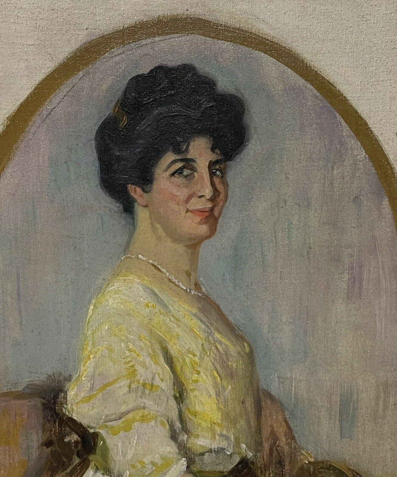 Artiste/École : École française, signé et daté 1911

Titre : A Belle Maman, New York

Médium : peinture à l'huile sur toile signée, encadrée.

encadré : 27.5 x 18.5 pouces
toile :  25.75 x 16.75 pouces

Provenance : collection privée,