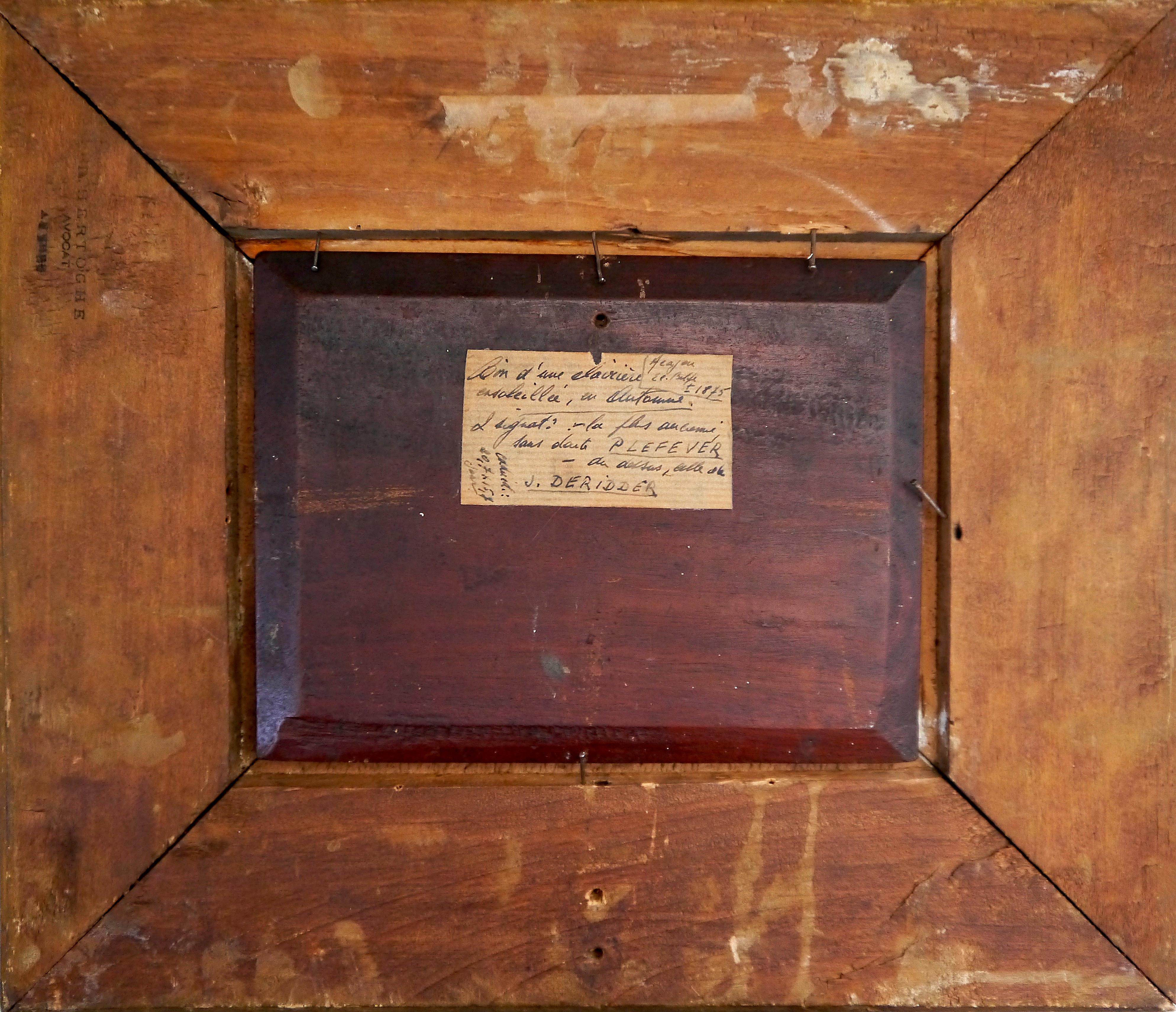 Pintura de paisaje de la escuela francesa del siglo XIX Firmado 7