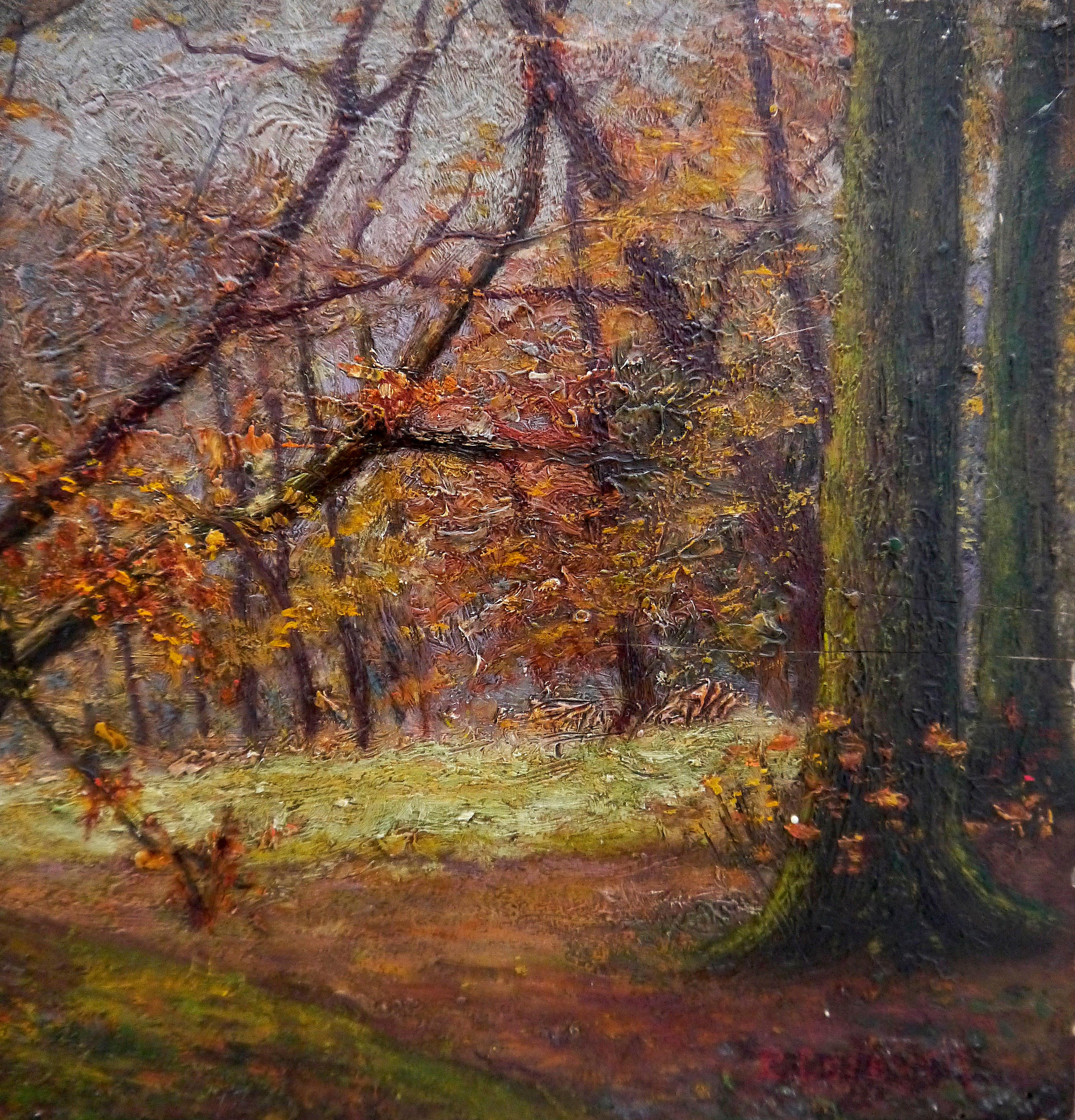 Pintura de paisaje de la escuela francesa del siglo XIX Firmado - Painting de French School Masters