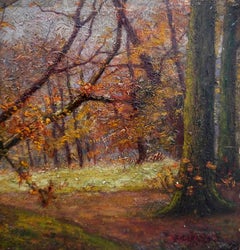 19th century French school Landscape painting Signed