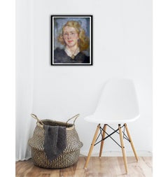 French School Blond young woman Post impressionism