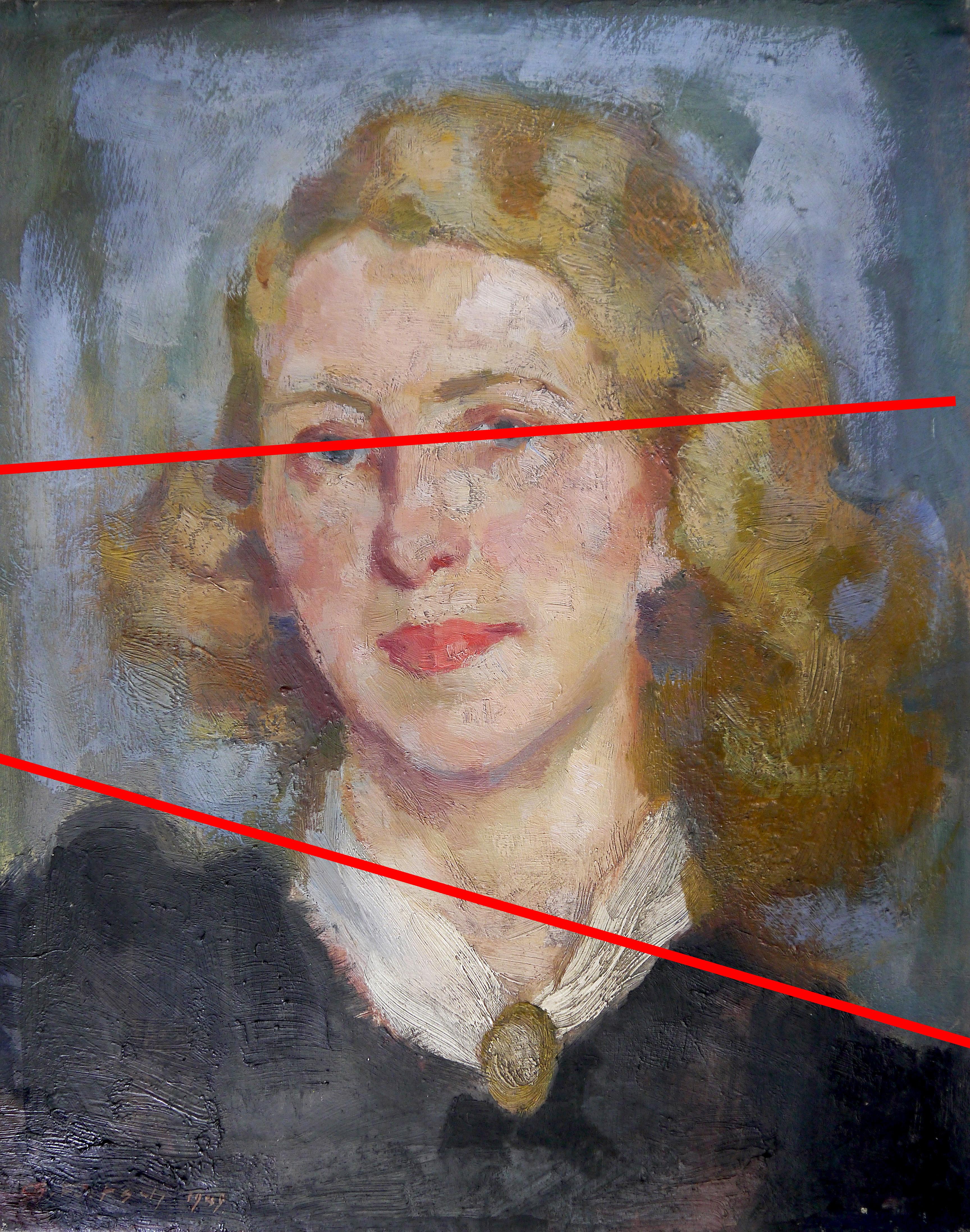 French School Blond young woman Post impressionism 2