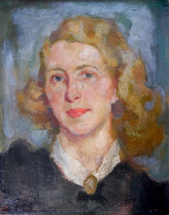 French School Blond young woman Post impressionism