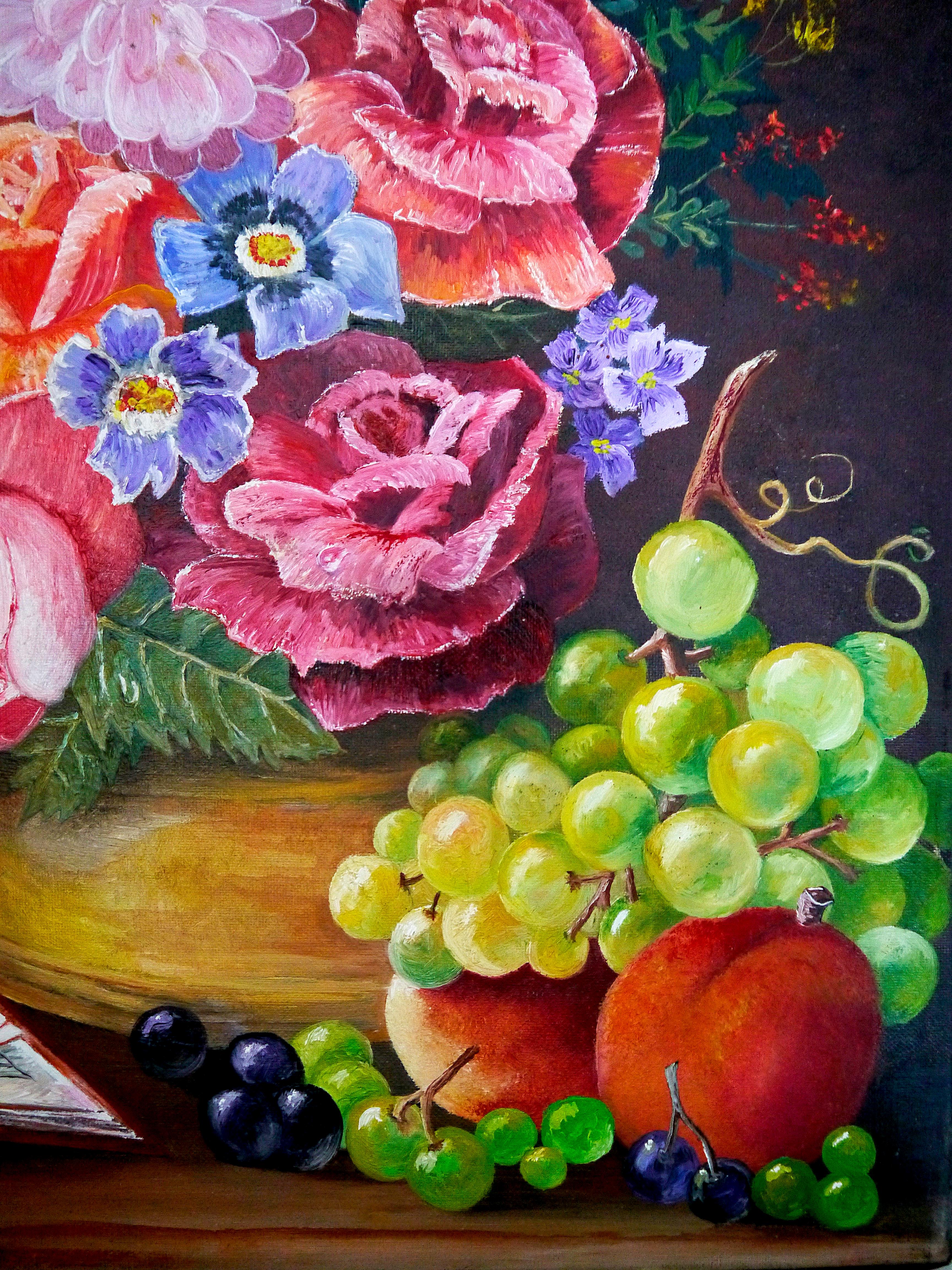 Pittura ad olio firmata Scuola Francese Impressionista Floreale Certificato incluso in vendita 4