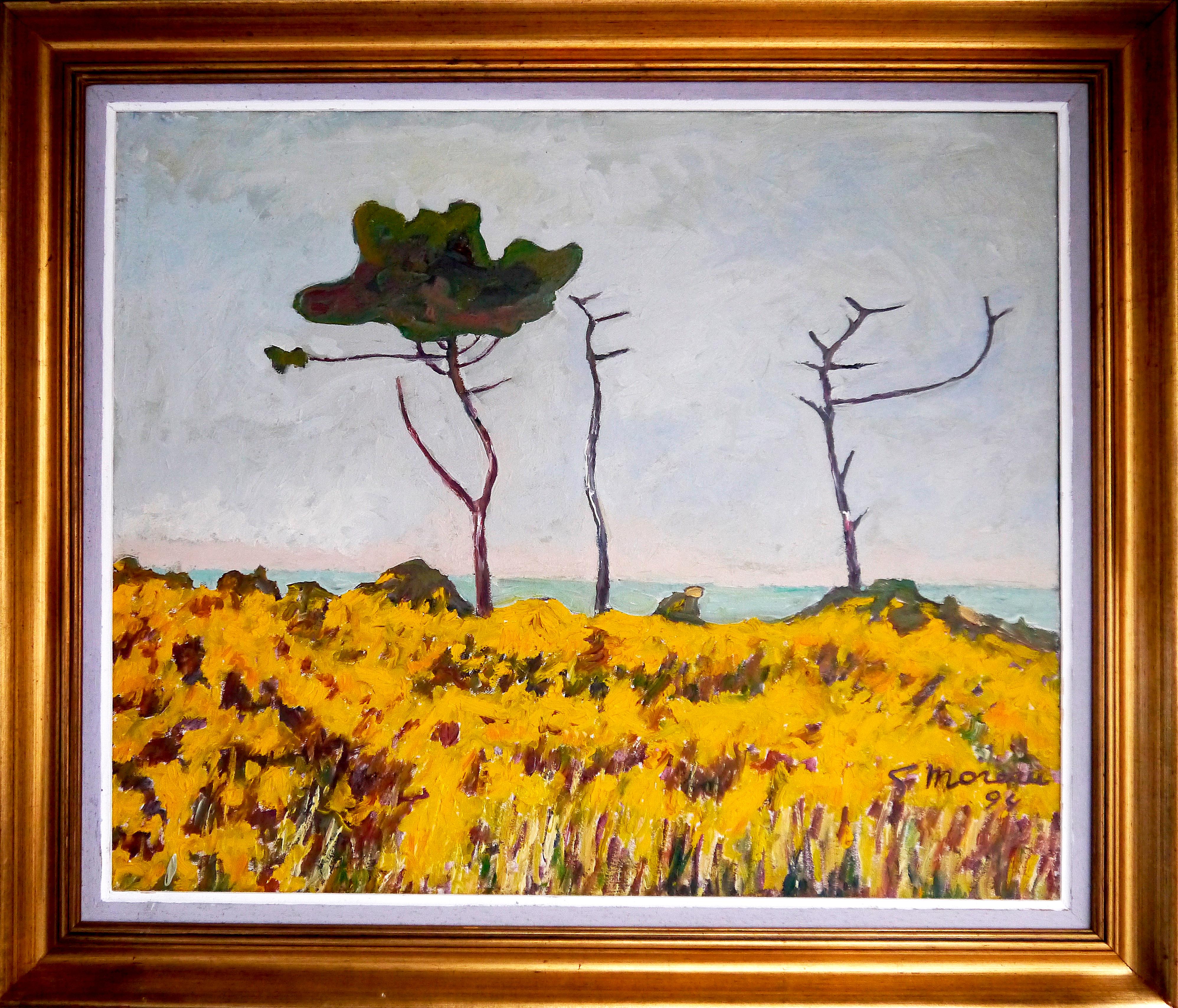 French School Impressionist Landscape LARGE Format Signed oil painting