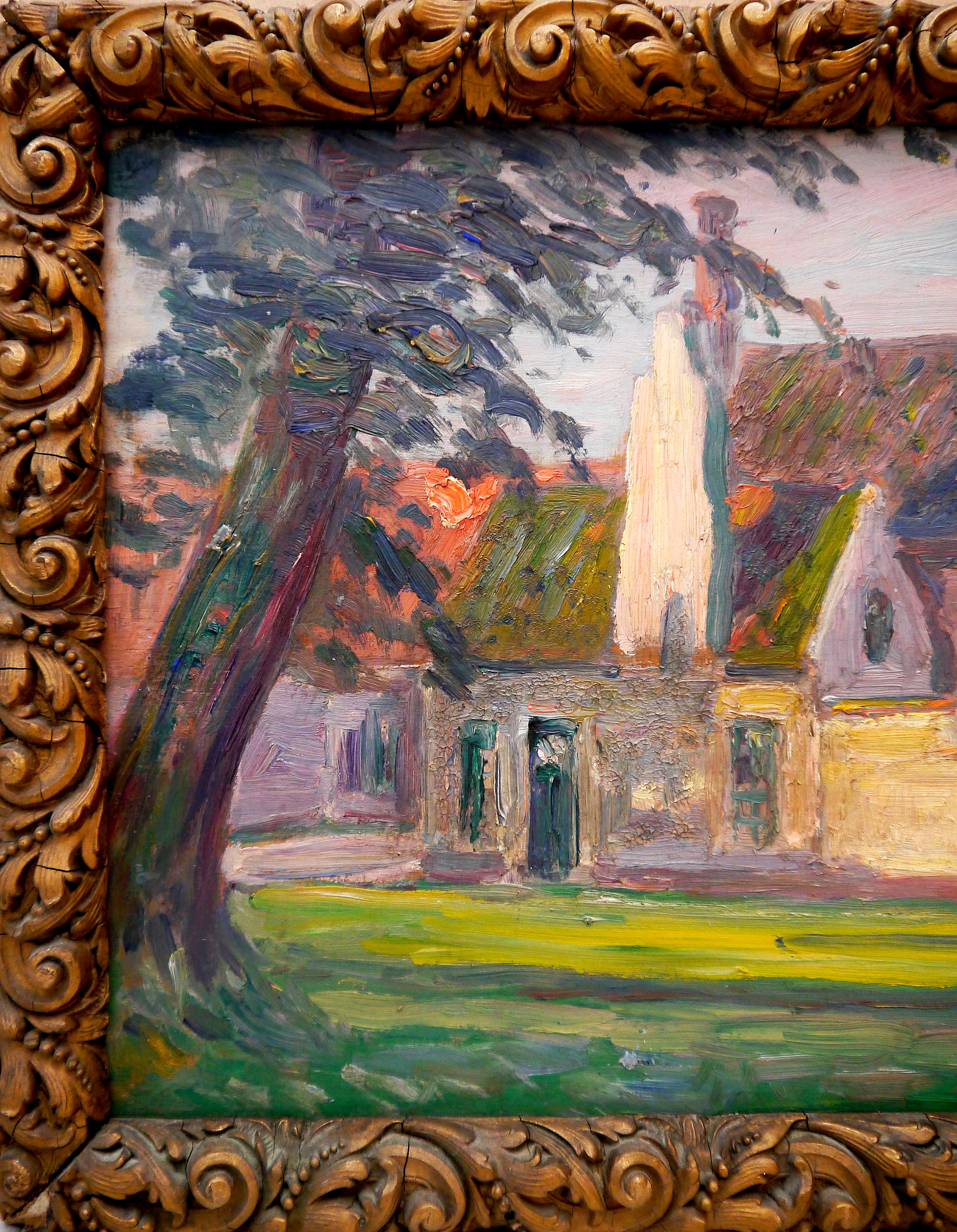 French School Impressionist Landscape Signed high texture For Sale 6