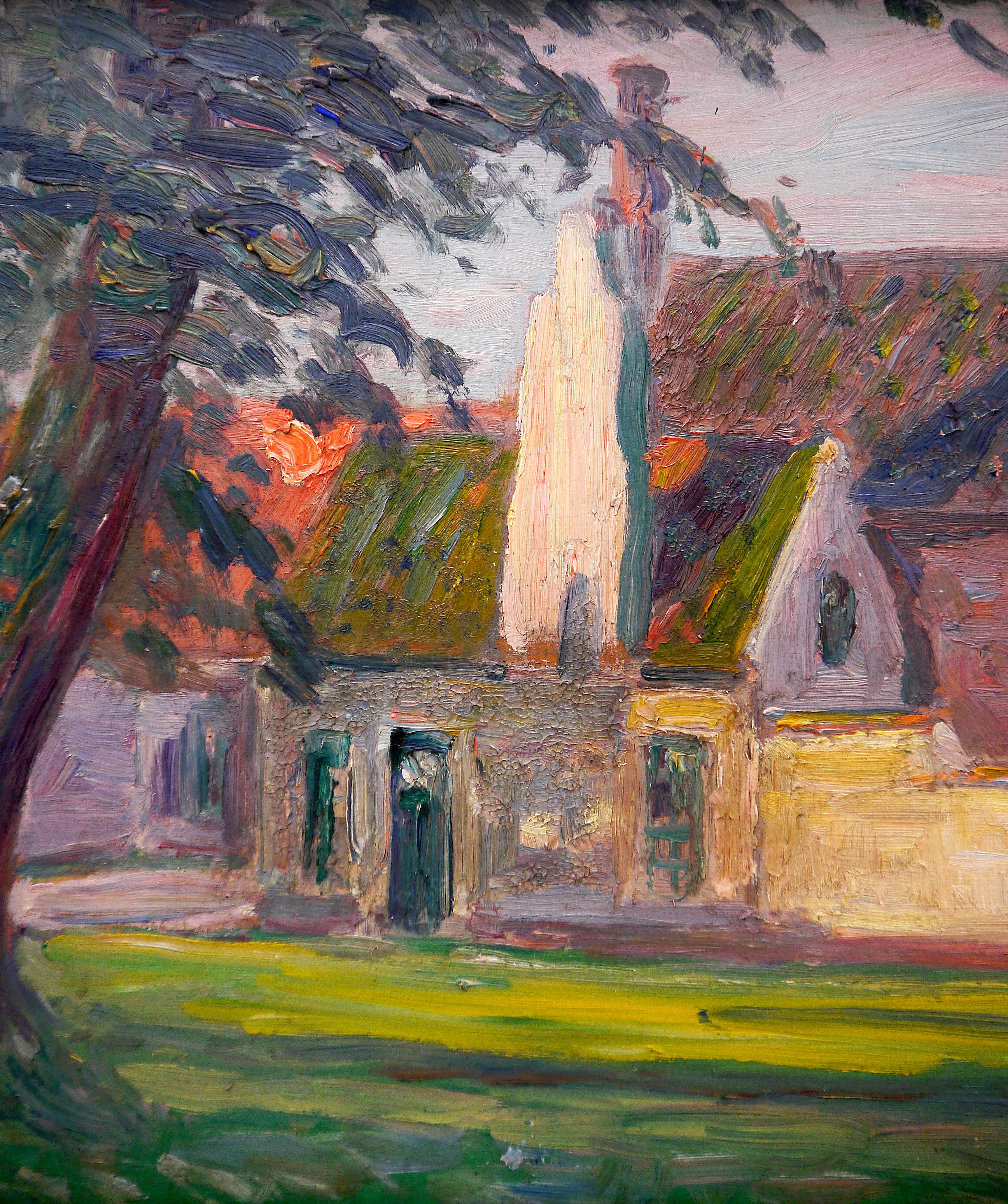 ➡️Vivid Landscape⬅️

➡️Impressionist Landscape⬅️

⏩It is signed LD Bouchet 1905.⏪
Possibly Louis Daniel Bouchet from 1866-1944
