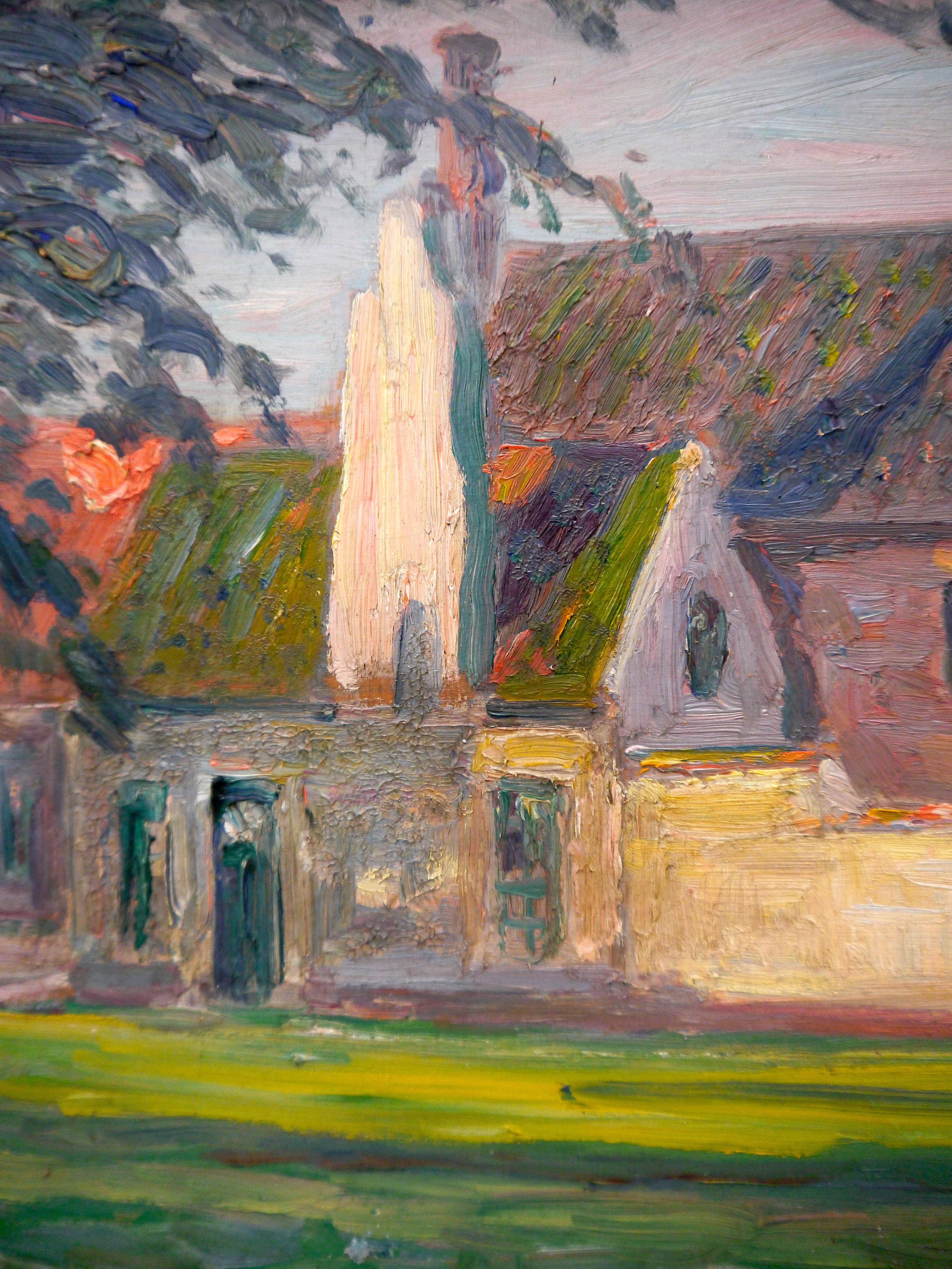 French School Impressionist Landscape Signed high texture For Sale 1