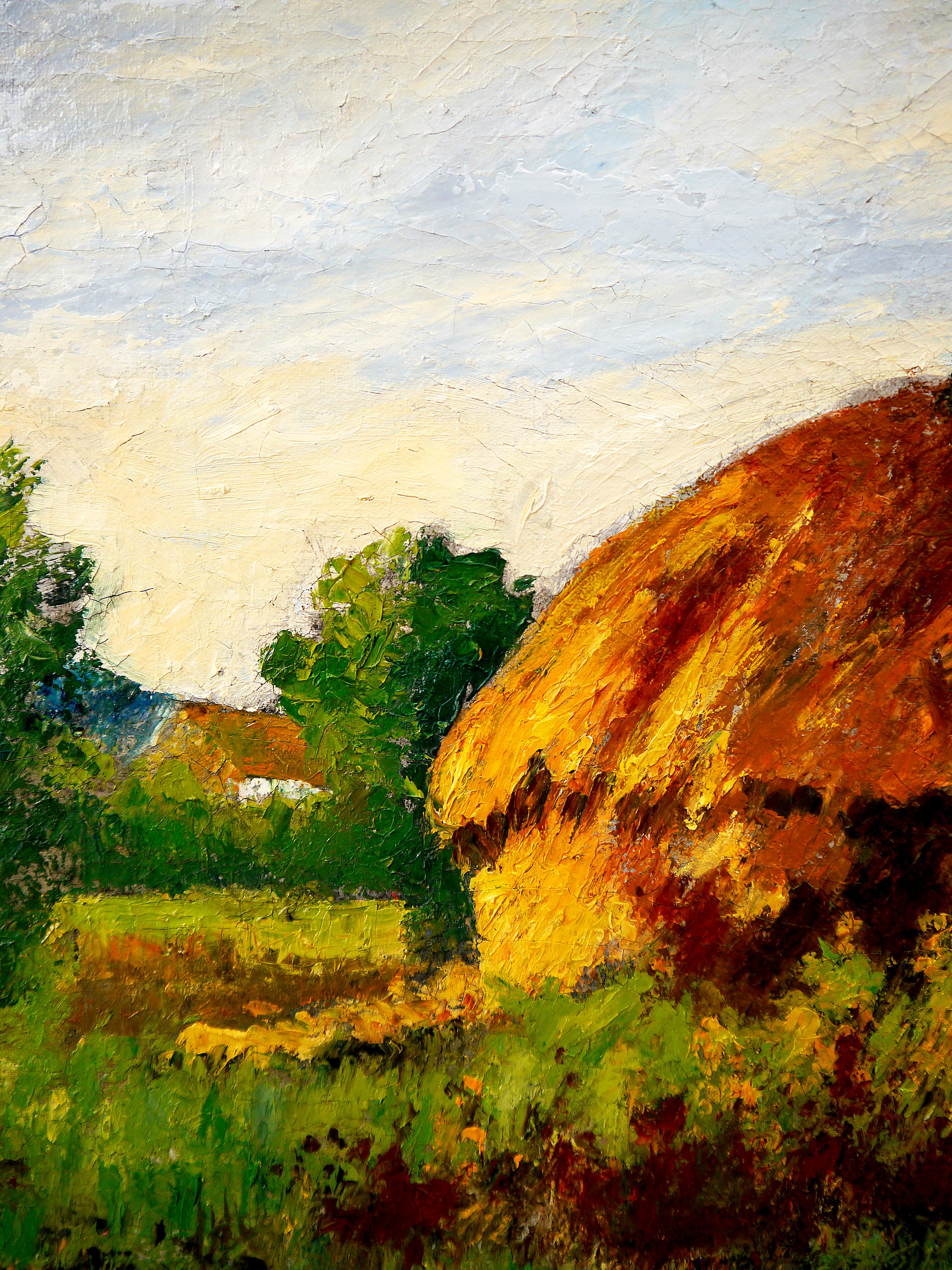 ➡️Vivid Landscape⬅️

➡️Plein air Impressionist Landscape⬅️

⏩It is signed H Sauvard.⏪
Possibly  Henri Sauvard (1880-1973)

From Wikipedia:
Henri Sauvard was a French landscape painter, born in Fontainebleau on November 25, 1880. He was active in