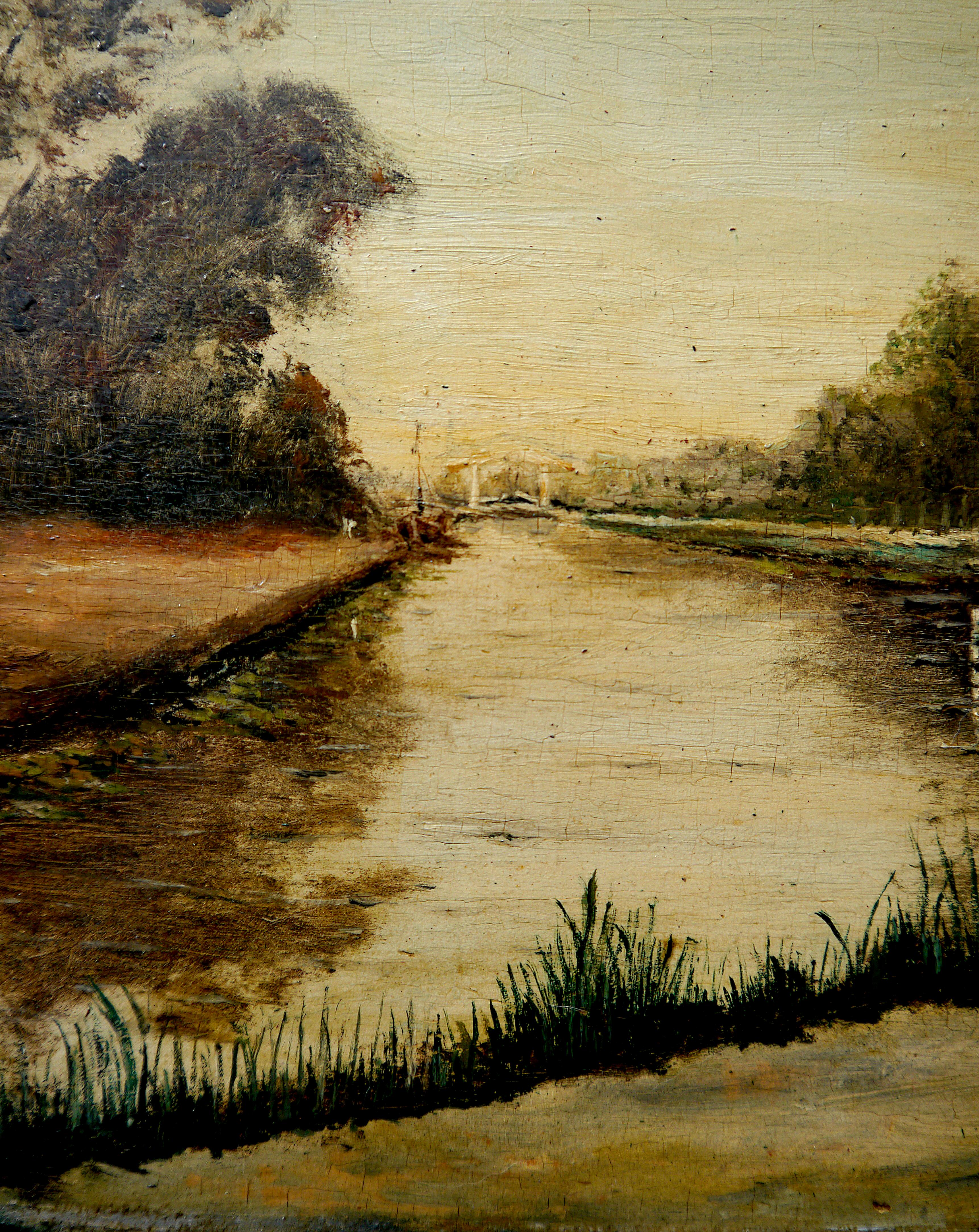➡️Vivid Landscape⬅️

➡️Pointillism Landscape⬅️

⏩It is signed ???? hellney / kellney 1901.⏪

⭐Medium:⭐ Oil on  wood panel

⭐Technique: ⭐Impasto painting with expressive brushwork

⭐Size:⭐23.7x32.5cm / 9.34x 12.8inch
with  frame: 31.6x40.5cm /