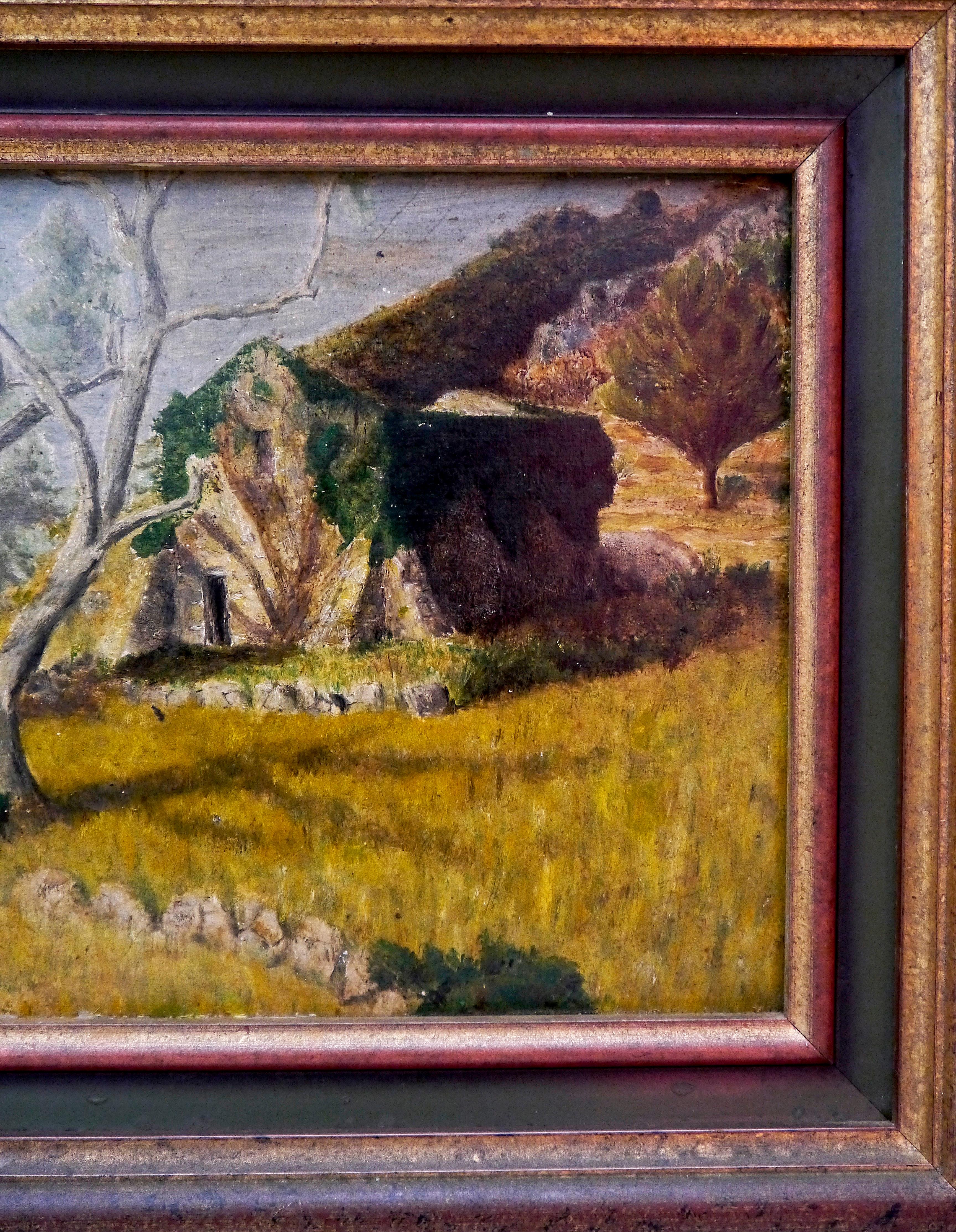 Impressionistische Landschaft der Französischen Schule, signiertes Ölgemälde im Angebot 1