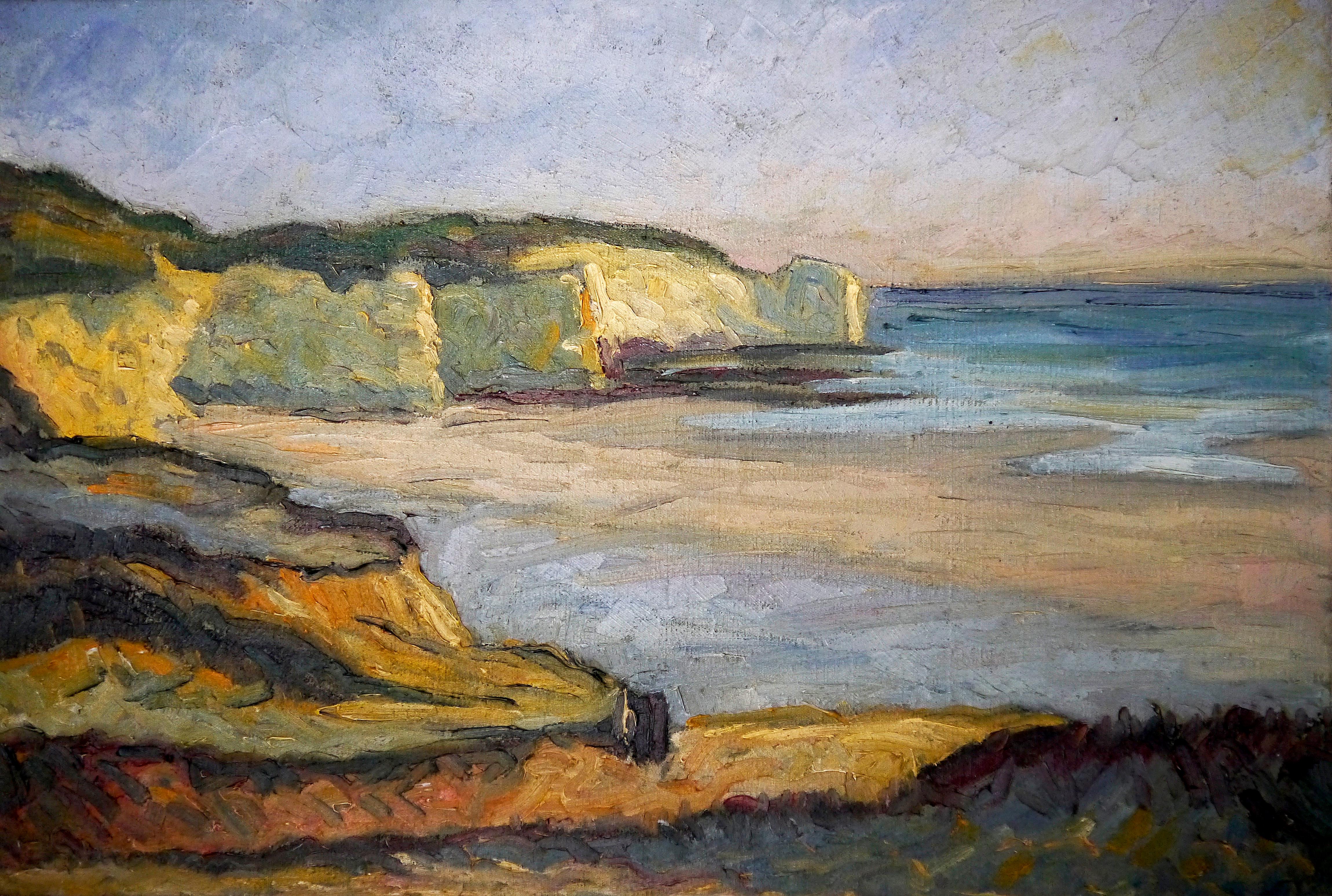 French School Impressionist Landscape Signed oil painting 2