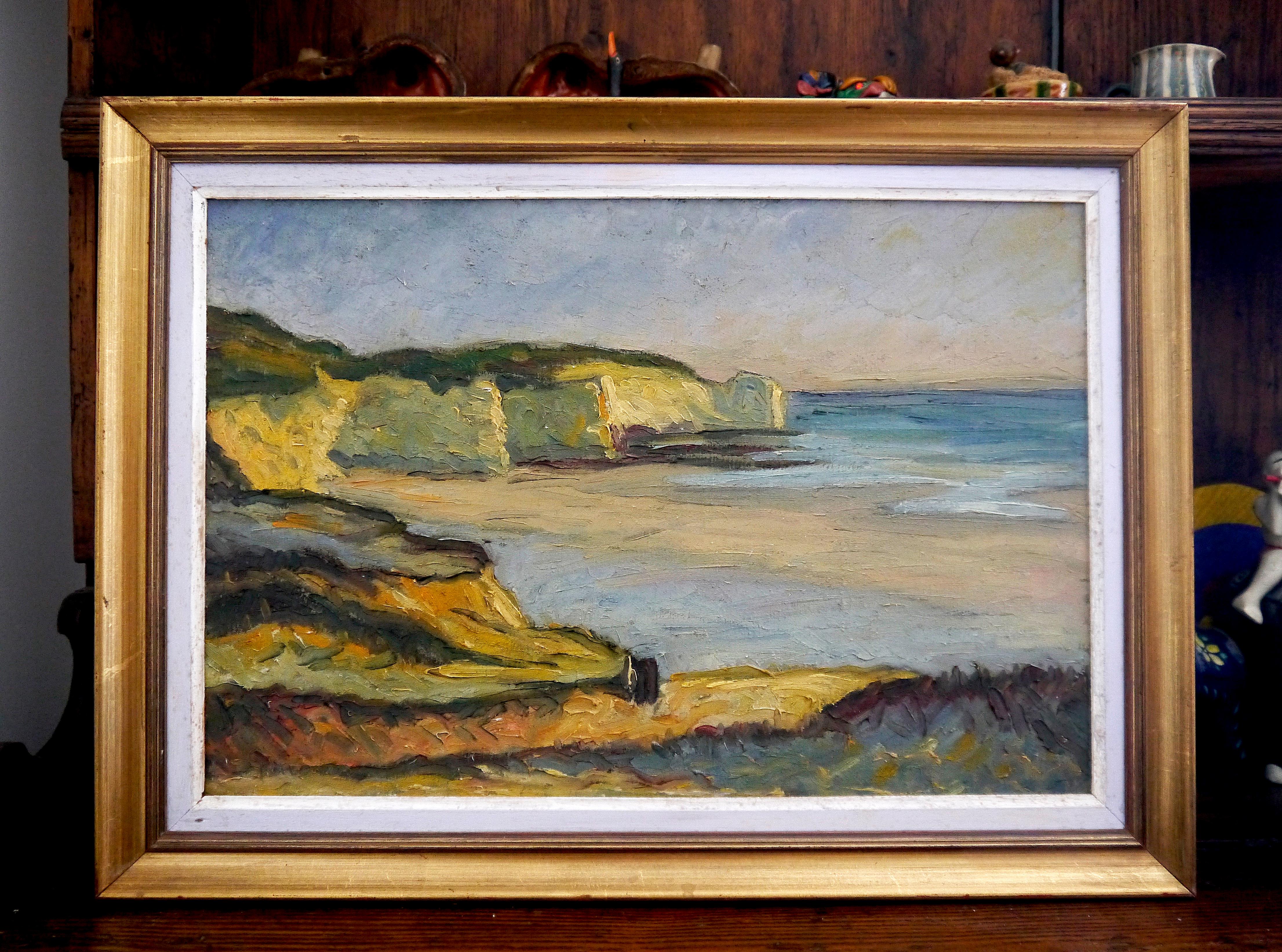 French School Impressionist Landscape Signed oil painting 3