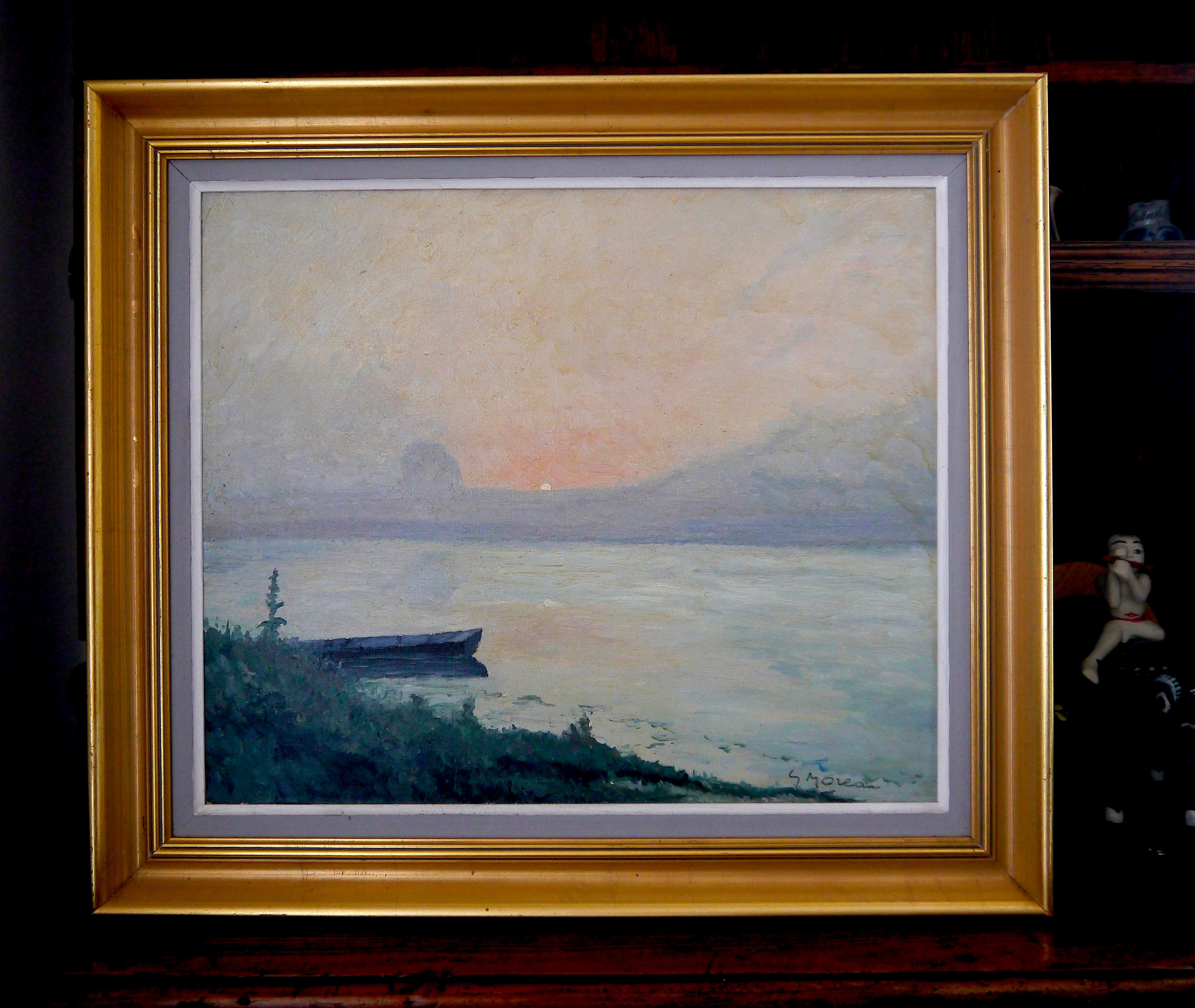 French School Impressionist Landscape Signed oil painting For Sale 3