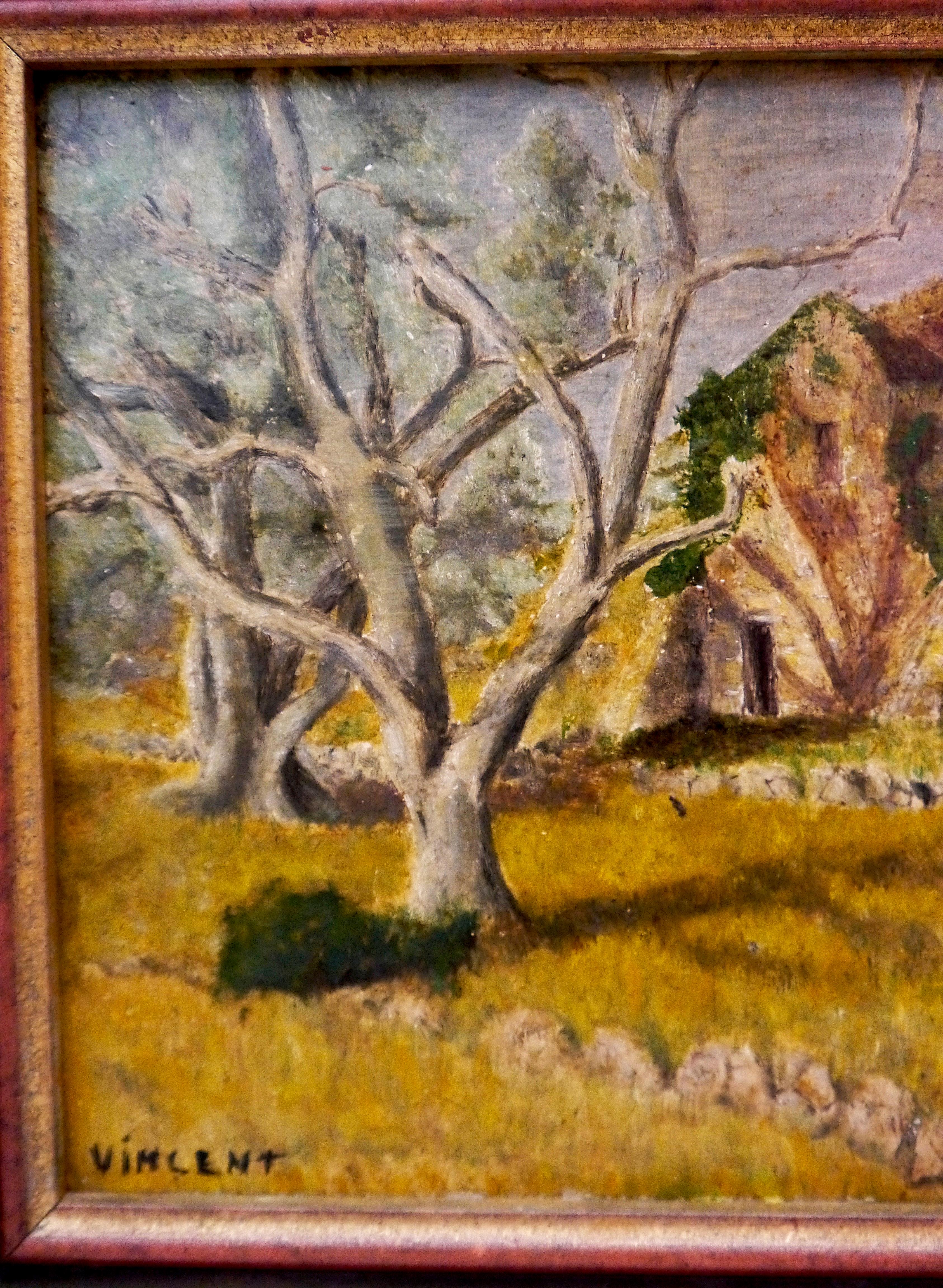 Impressionistische Landschaft der Französischen Schule, signiertes Ölgemälde im Angebot 3