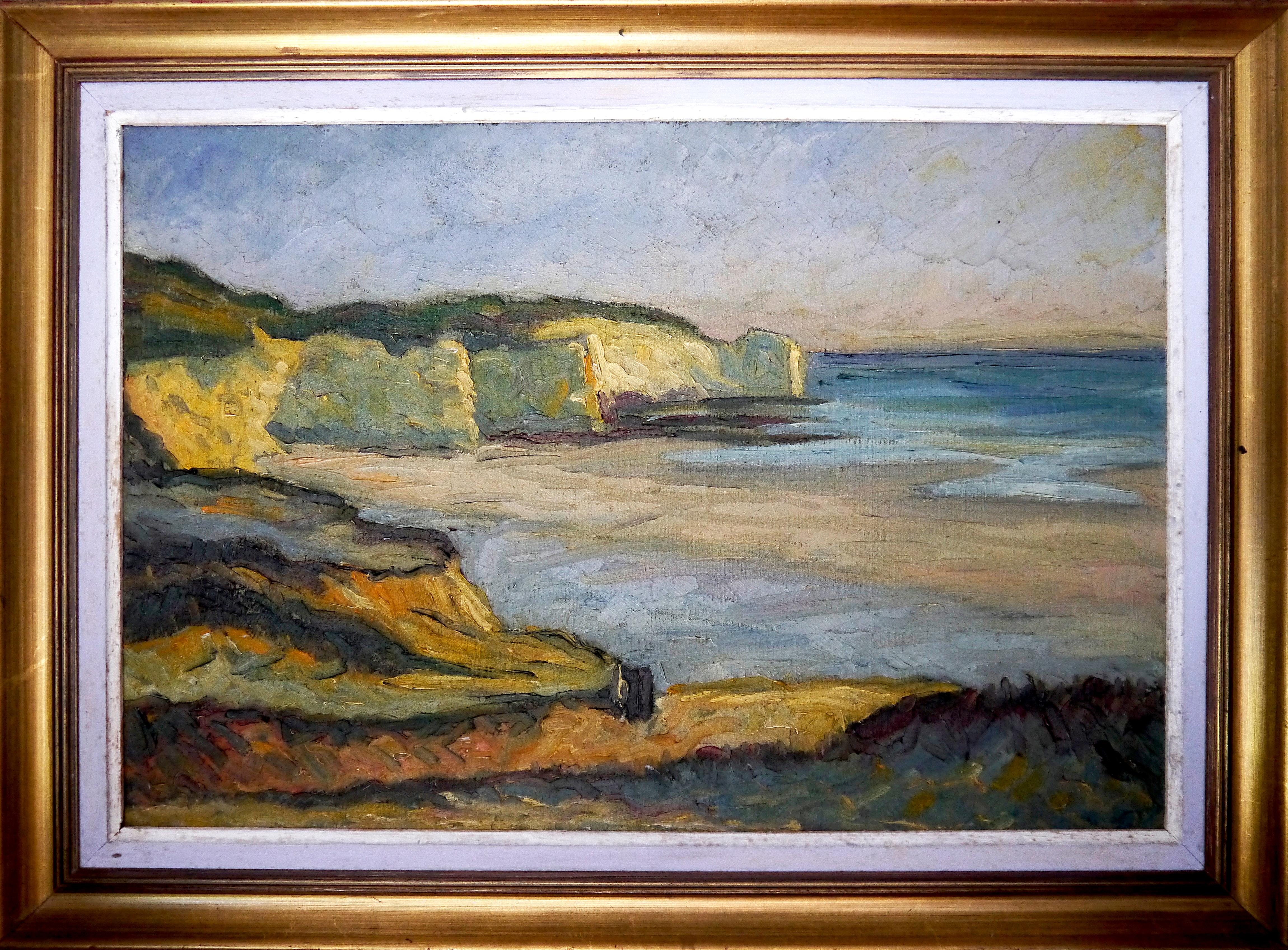 French School Impressionist Landscape Signed oil painting