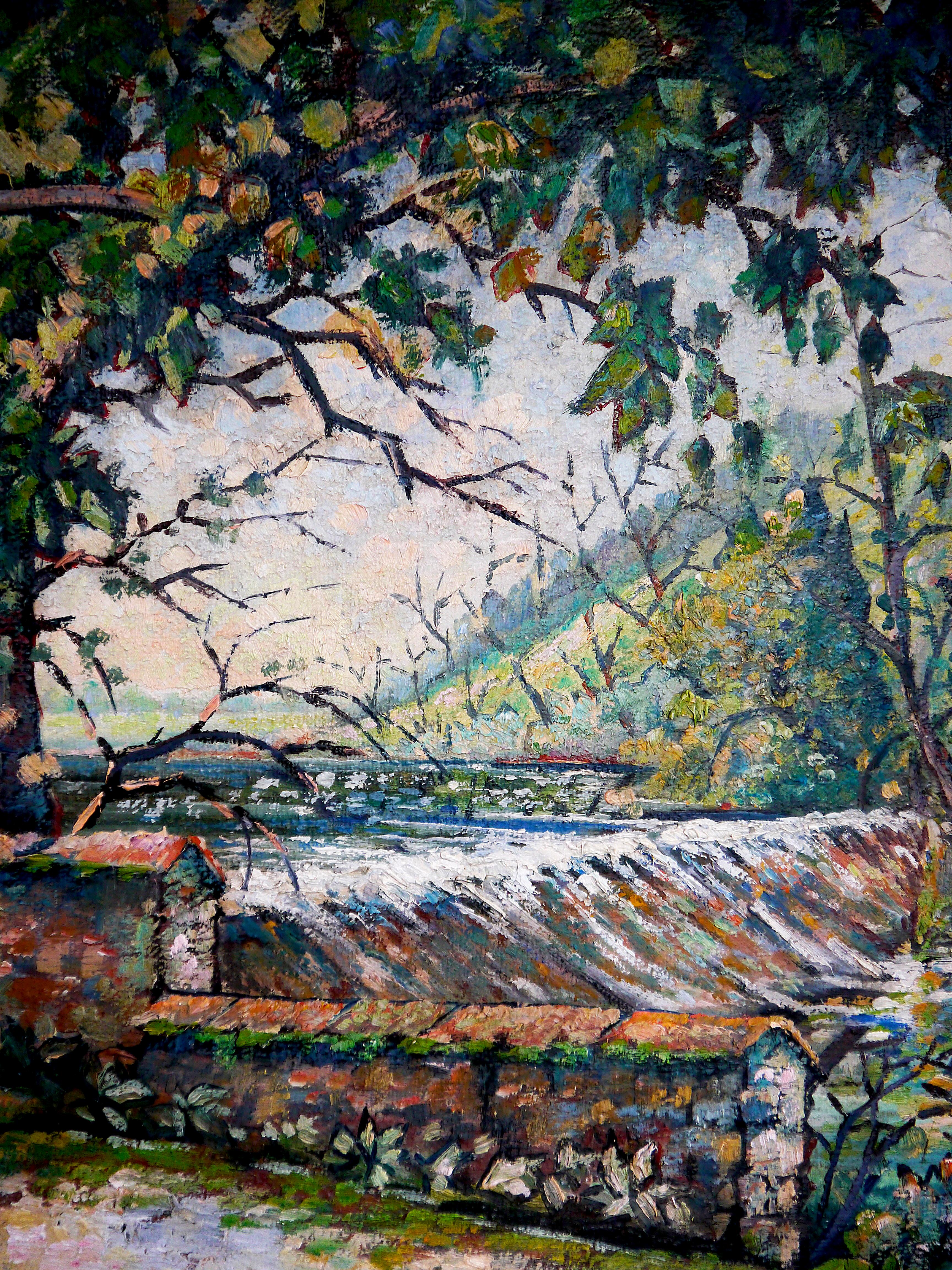 ➡️Vivid Landscape⬅️

⏩It is signed R Hesse, probably René Jean Hesse (1910-2000) ⏪

René Hesse was a French painter whose art captured the essence of rural Lorraine with remarkable simplicity, authenticity, and poetic charm. Deeply rooted in his